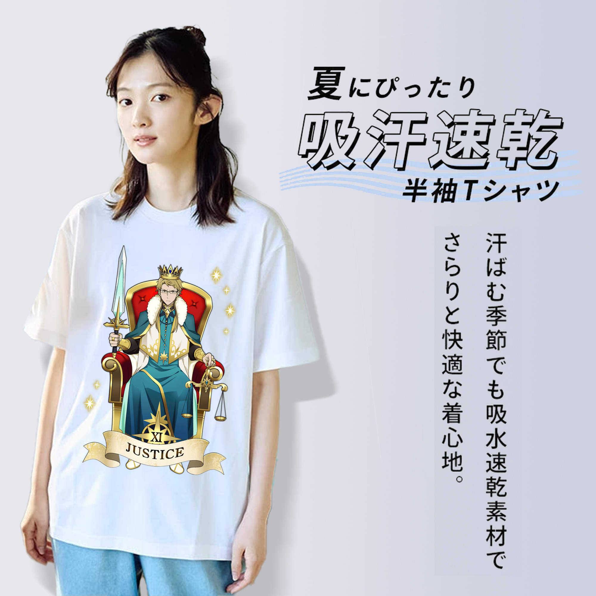 文豪ストレイドッグス Bungo Stray Dogs レディースカジュアルプリントTシャツ（綿100％）