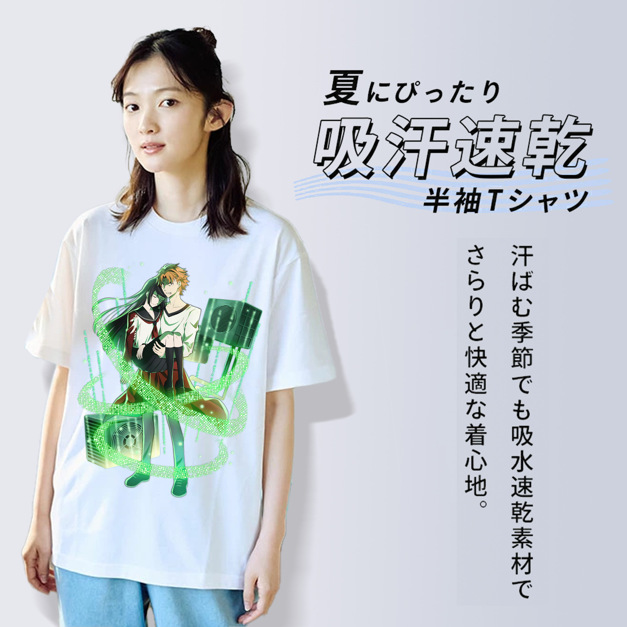 文豪ストレイドッグス Bungo Stray Dogs レディースカジュアルプリントTシャツ（綿100％）