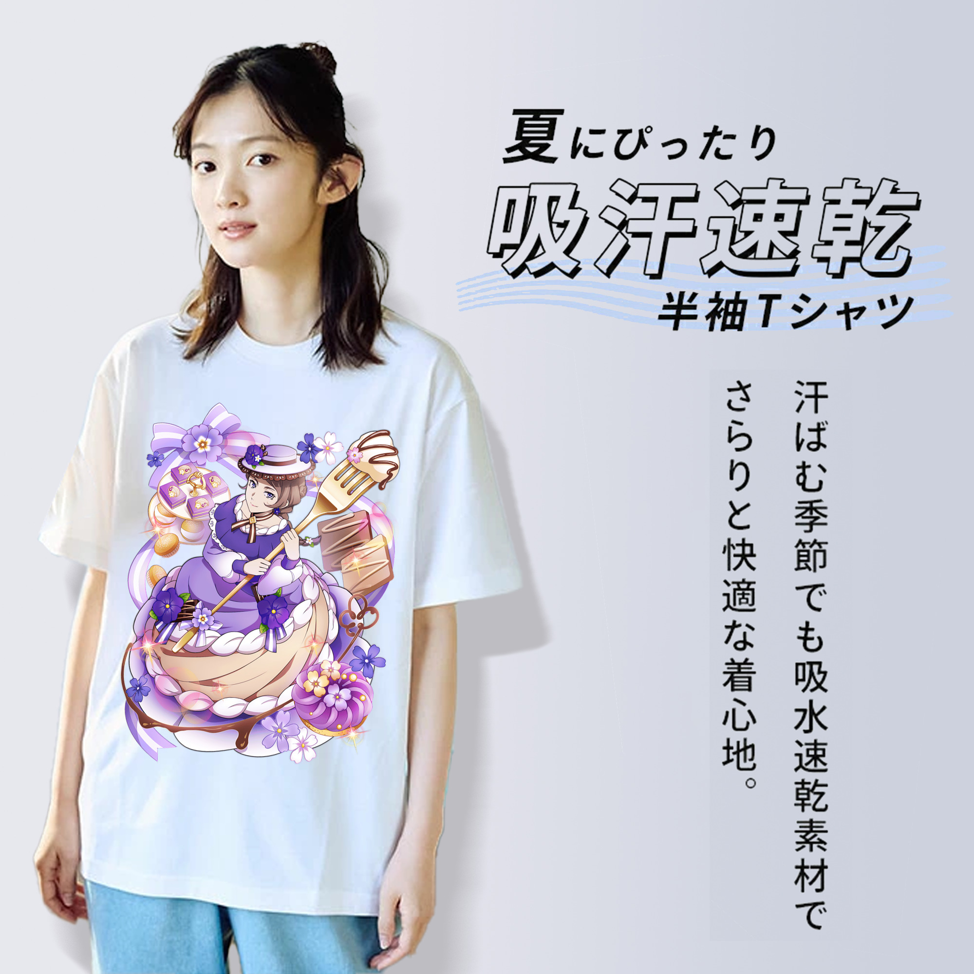 文豪ストレイドッグス Bungo Stray Dogs レディースカジュアルプリントTシャツ（綿100％）