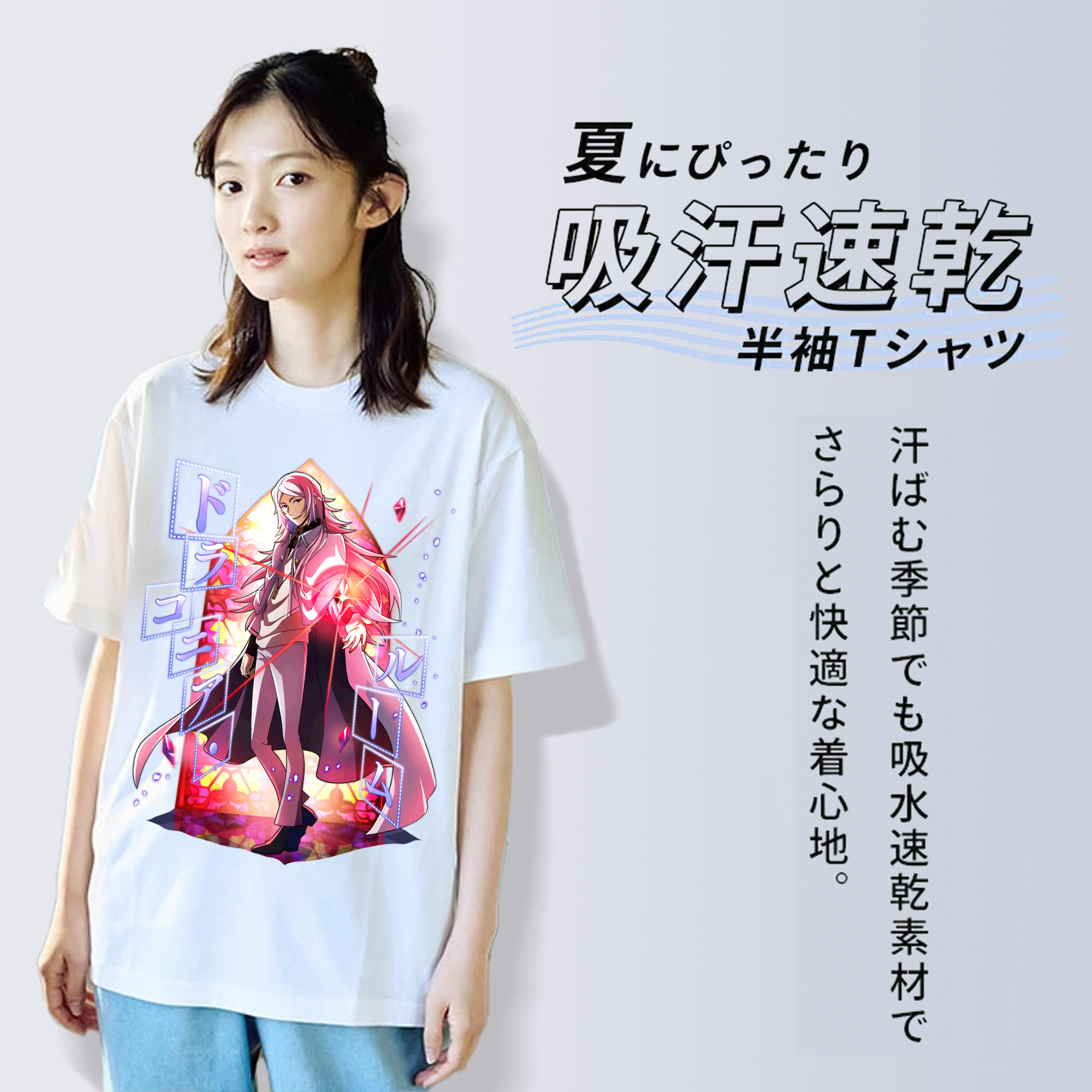 文豪ストレイドッグス Bungo Stray Dogs レディースカジュアルプリントTシャツ（綿100％）