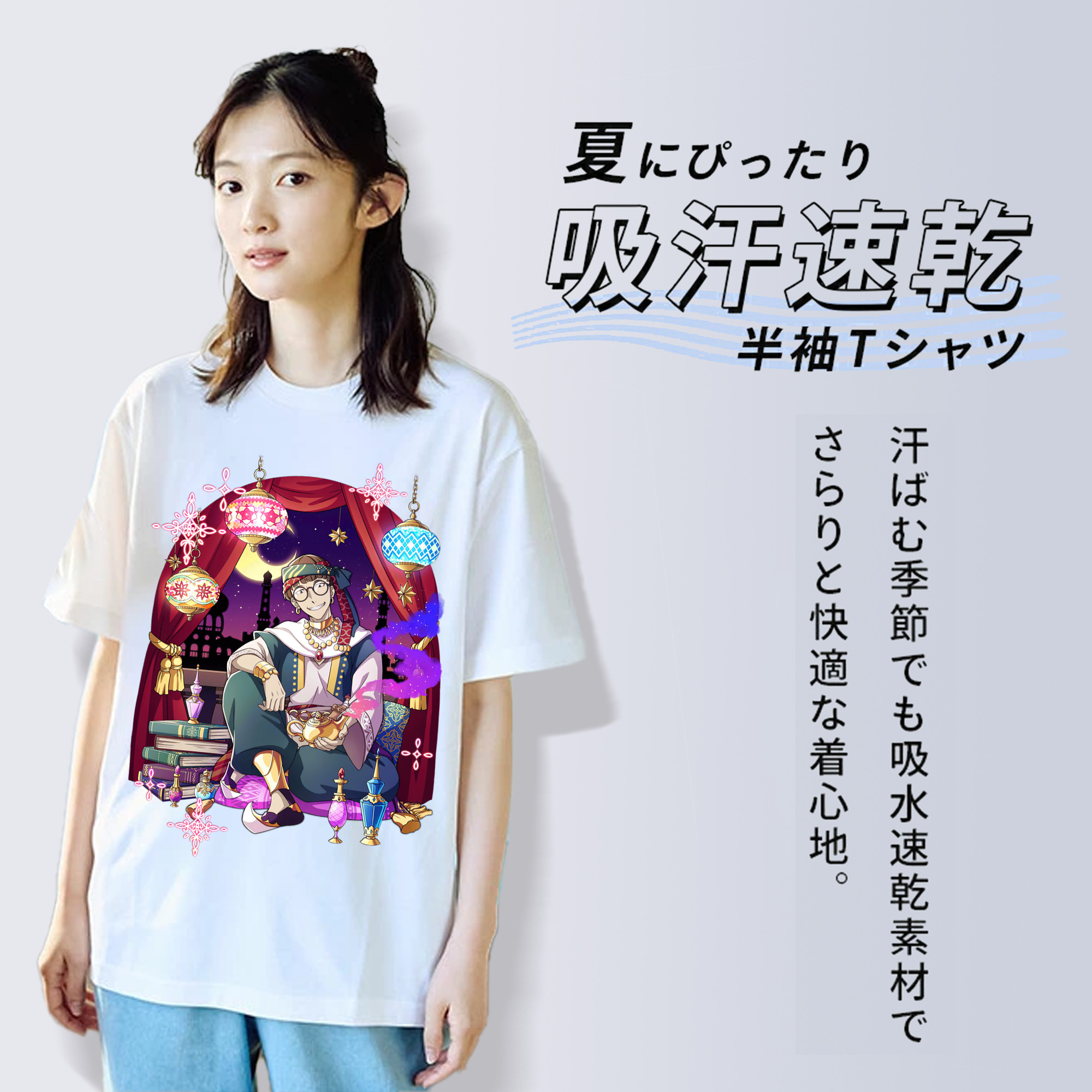 文豪ストレイドッグス Bungo Stray Dogs レディースカジュアルプリントTシャツ（綿100％）