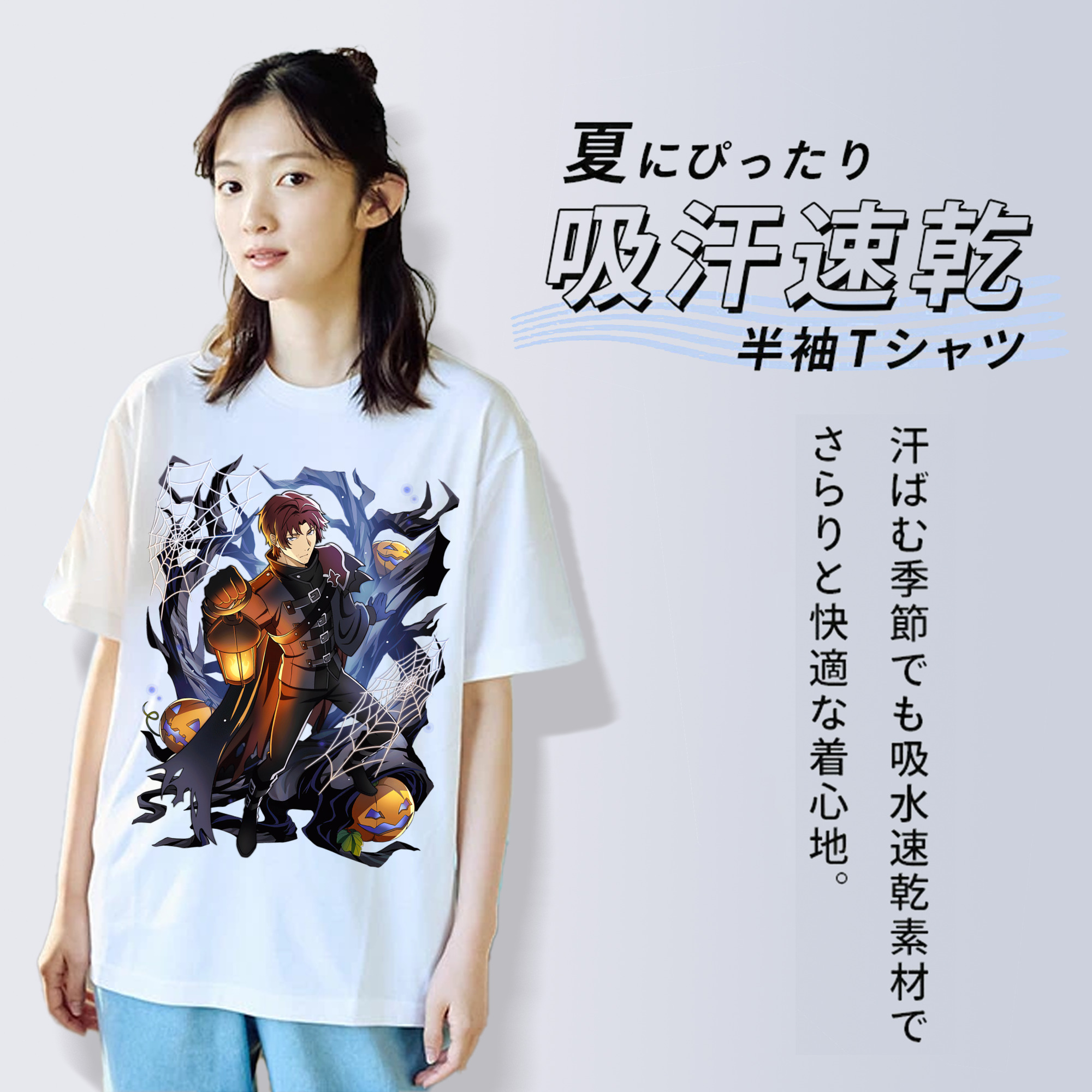 文豪ストレイドッグス Bungo Stray Dogs レディースカジュアルプリントTシャツ（綿100％）