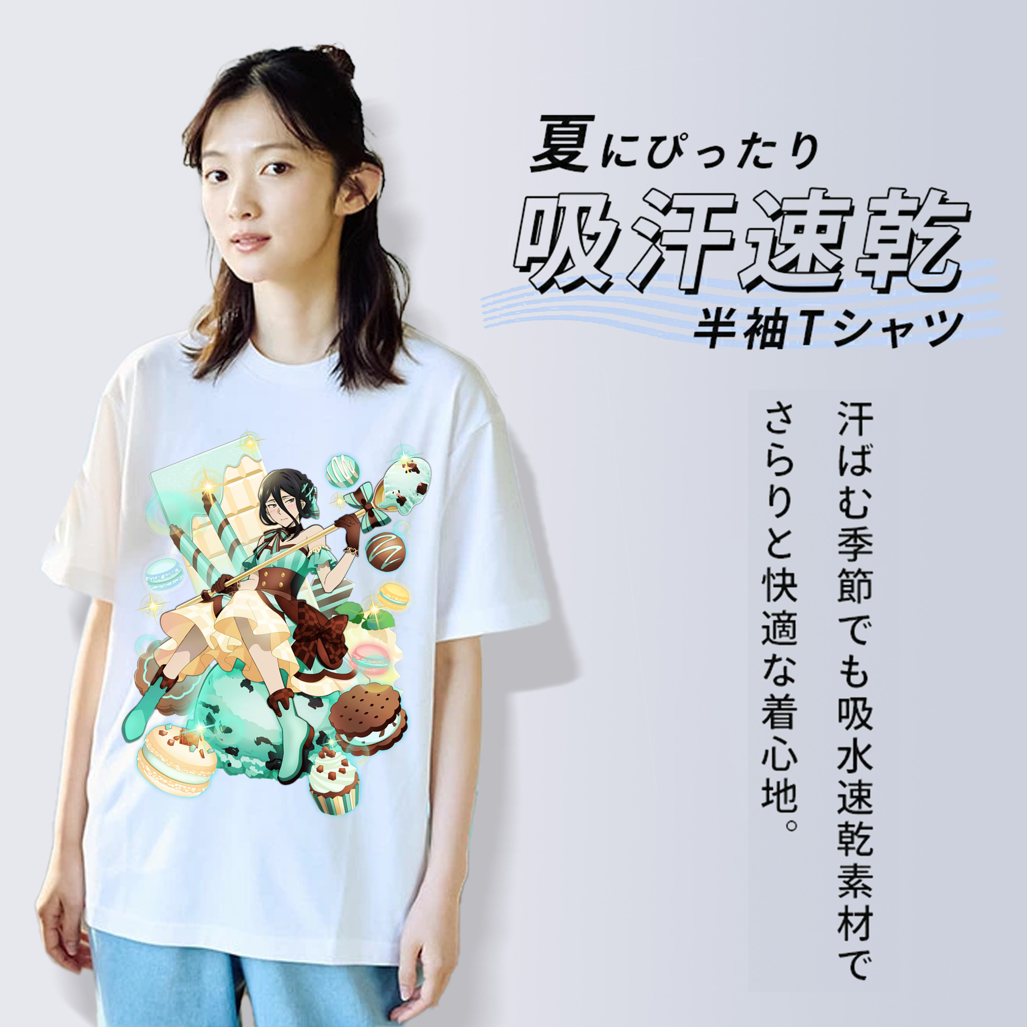 文豪ストレイドッグス Bungo Stray Dogs レディースカジュアルプリントTシャツ（綿100％）
