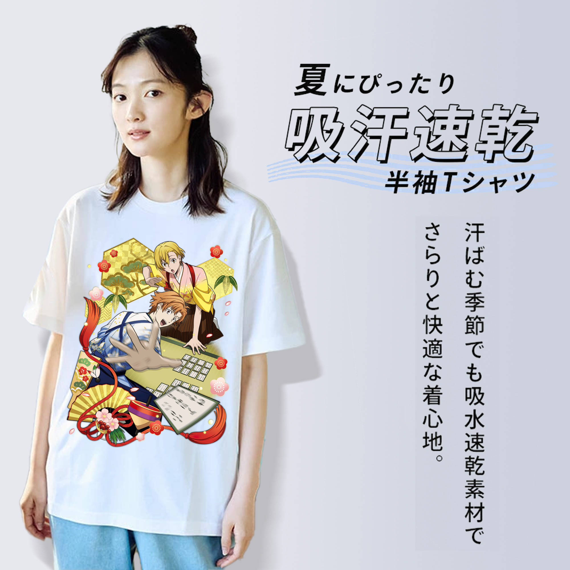 文豪ストレイドッグス Bungo Stray Dogs レディースカジュアルプリントTシャツ（綿100％）