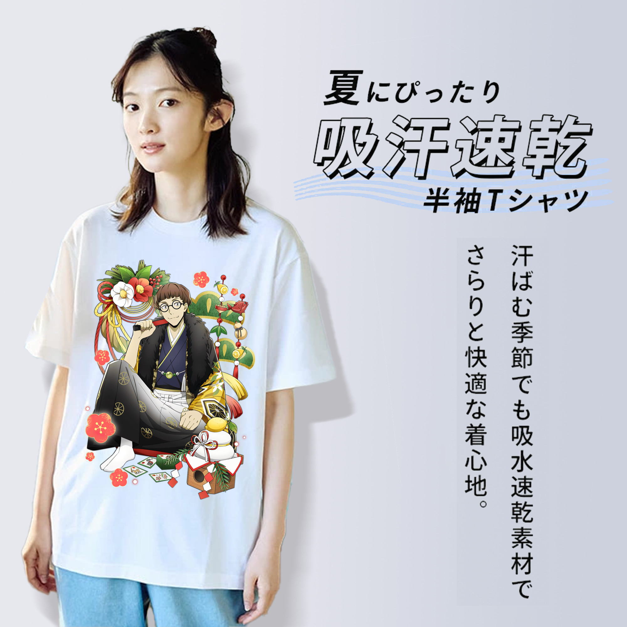 文豪ストレイドッグス Bungo Stray Dogs レディースカジュアルプリントTシャツ（綿100％）