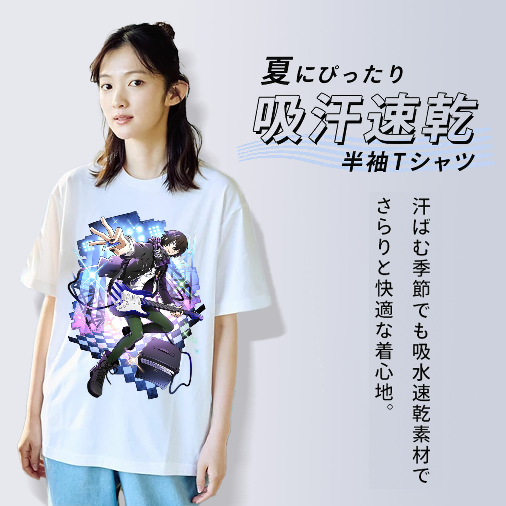 文豪ストレイドッグス Bungo Stray Dogs レディースカジュアルプリントTシャツ（綿100％）