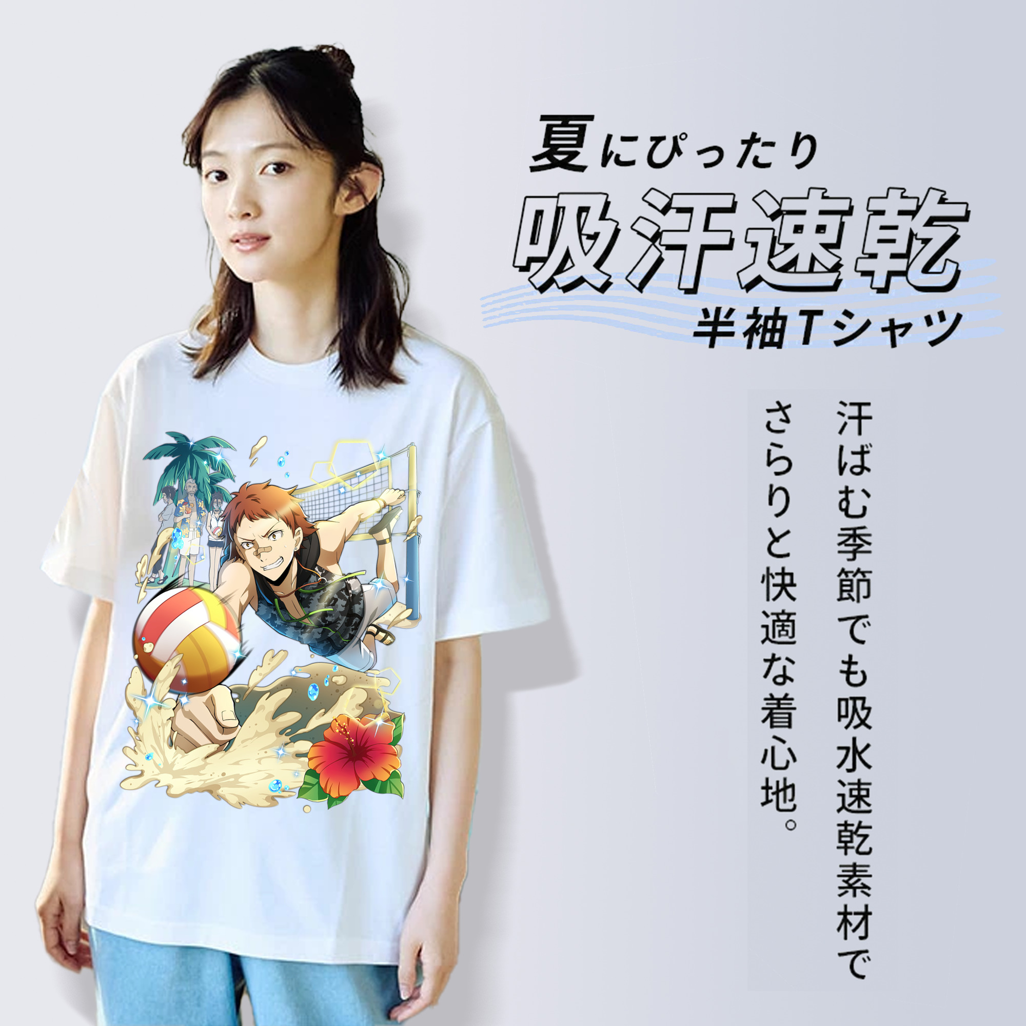 文豪ストレイドッグス Bungo Stray Dogs レディースカジュアルプリントTシャツ（綿100％）