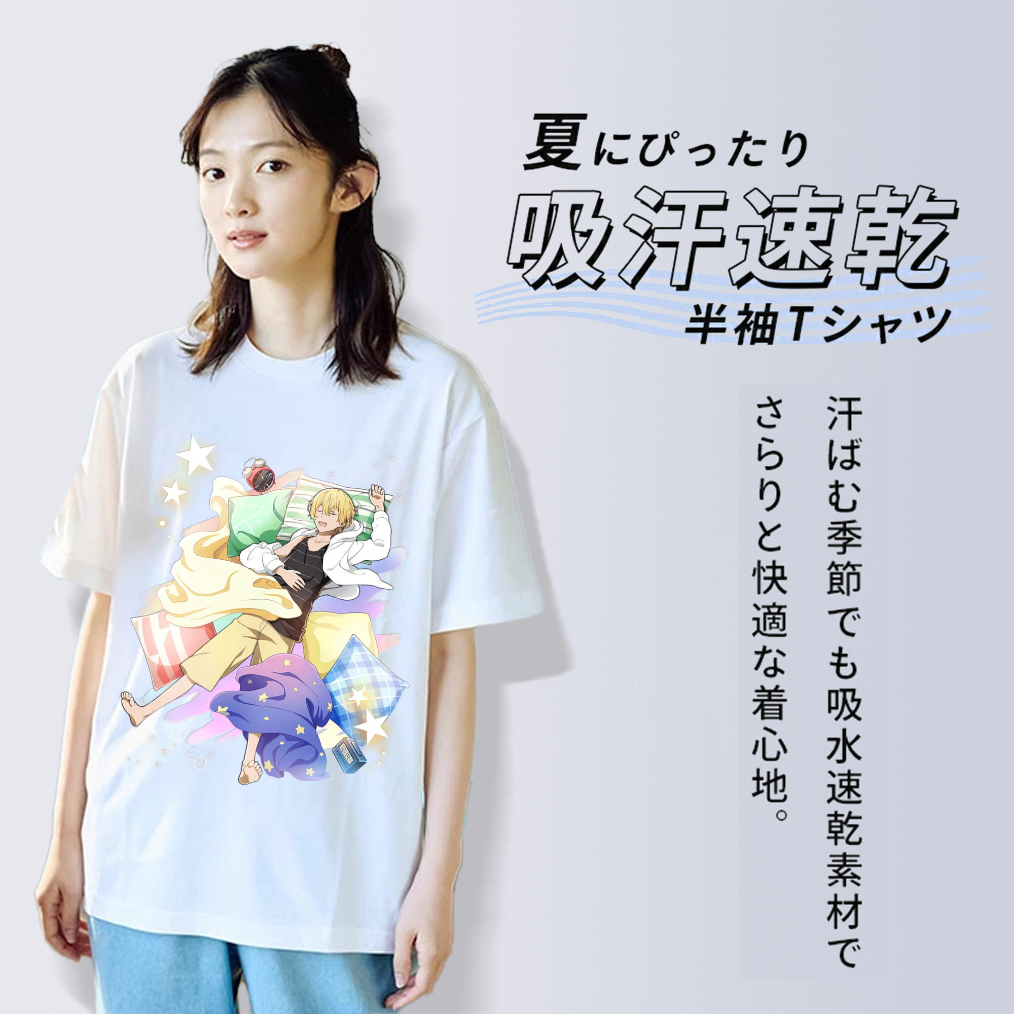 文豪ストレイドッグス Bungo Stray Dogs レディースカジュアルプリントTシャツ（綿100％）