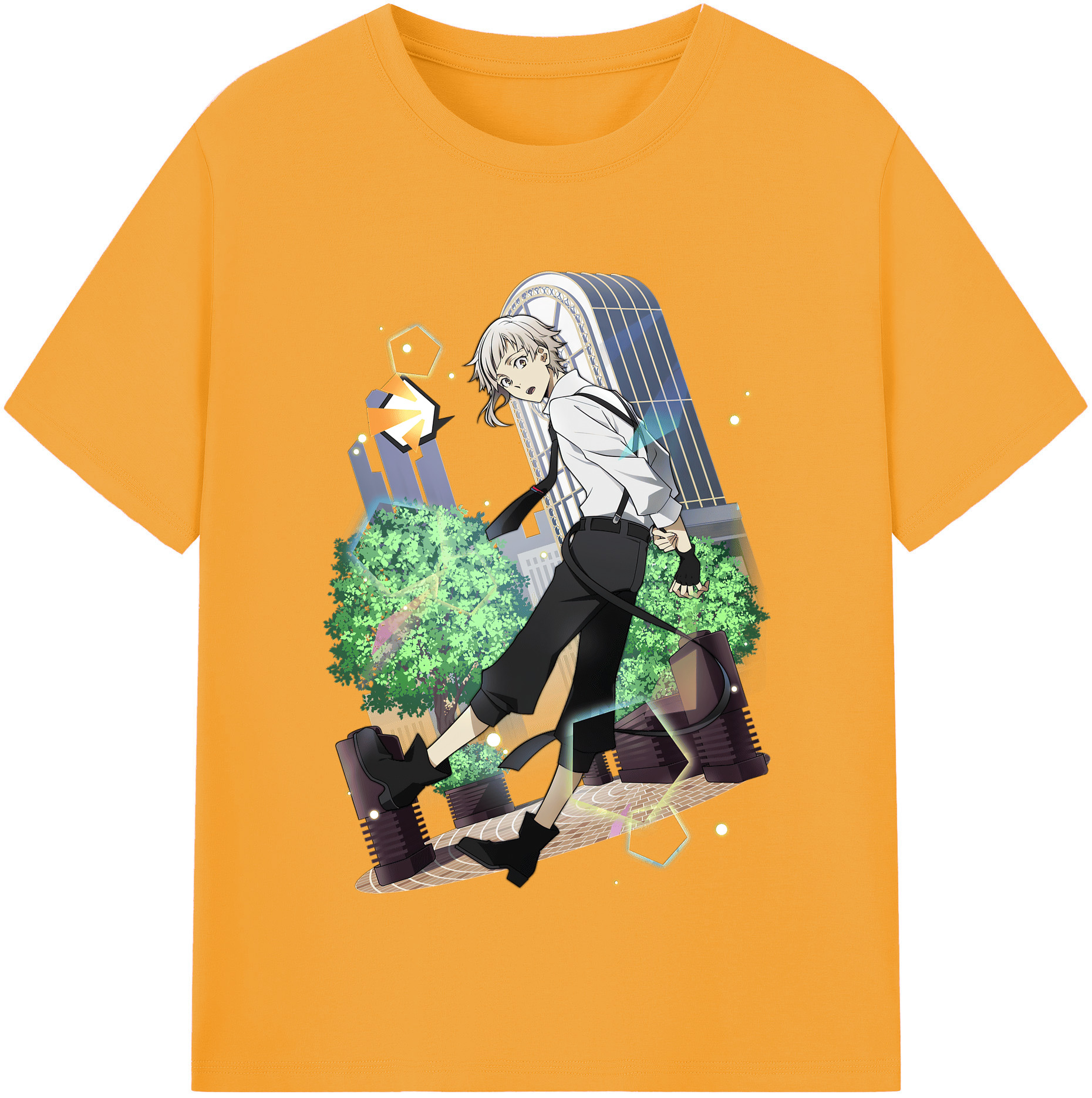 （画像用） 文豪ストレイドッグス Bungo Stray Dogs レディースカジュアルプリントTシャツ（綿100％）