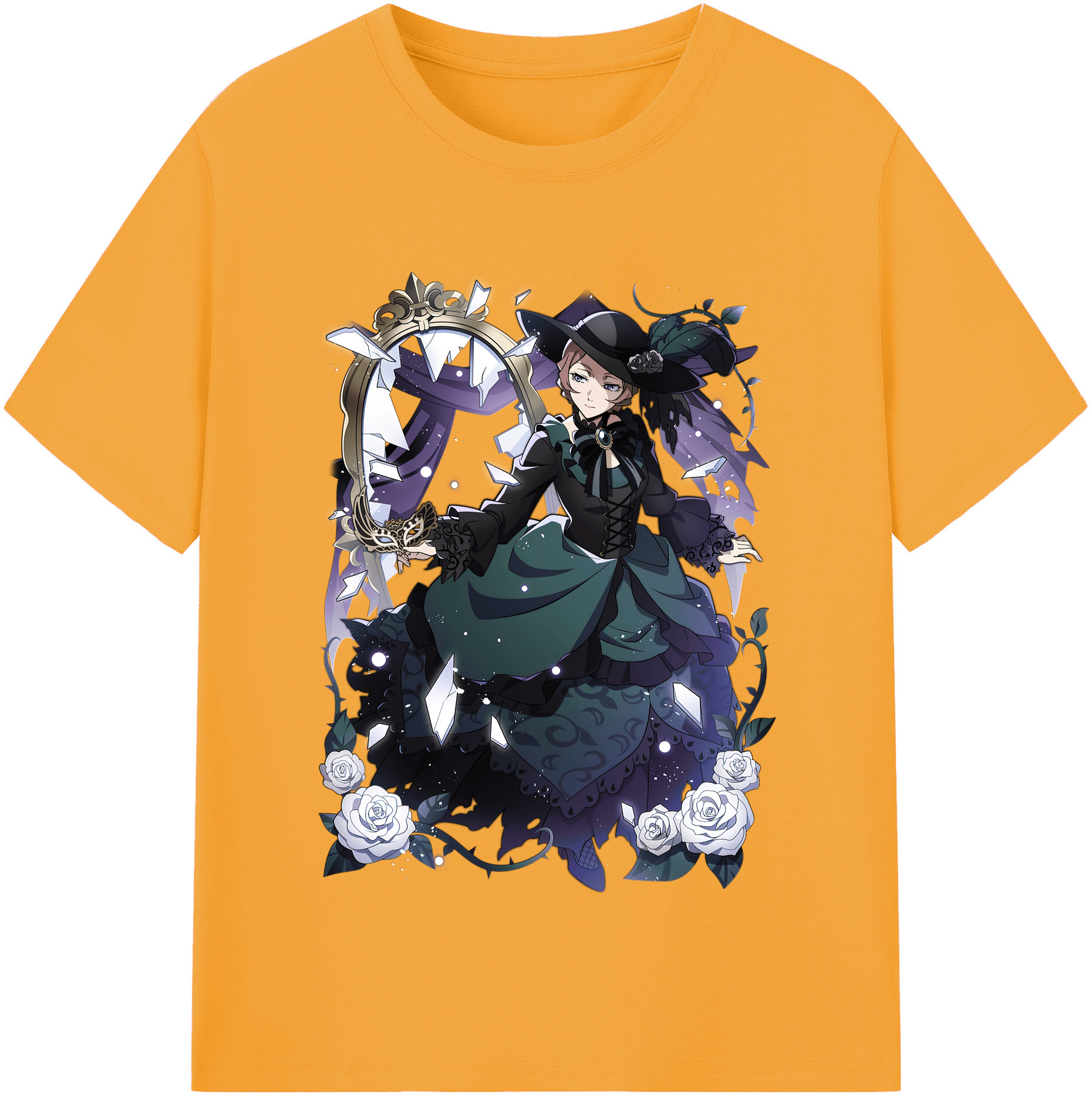 （画像用） 文豪ストレイドッグス Bungo Stray Dogs レディースカジュアルプリントTシャツ（綿100％）