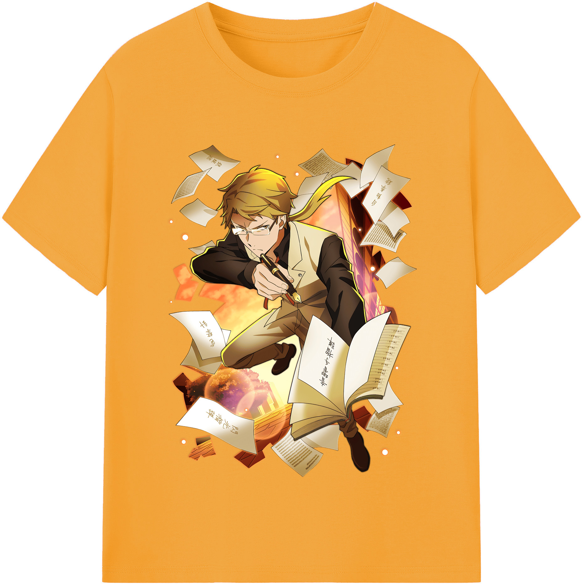 （画像用） 文豪ストレイドッグス Bungo Stray Dogs レディースカジュアルプリントTシャツ（綿100％）