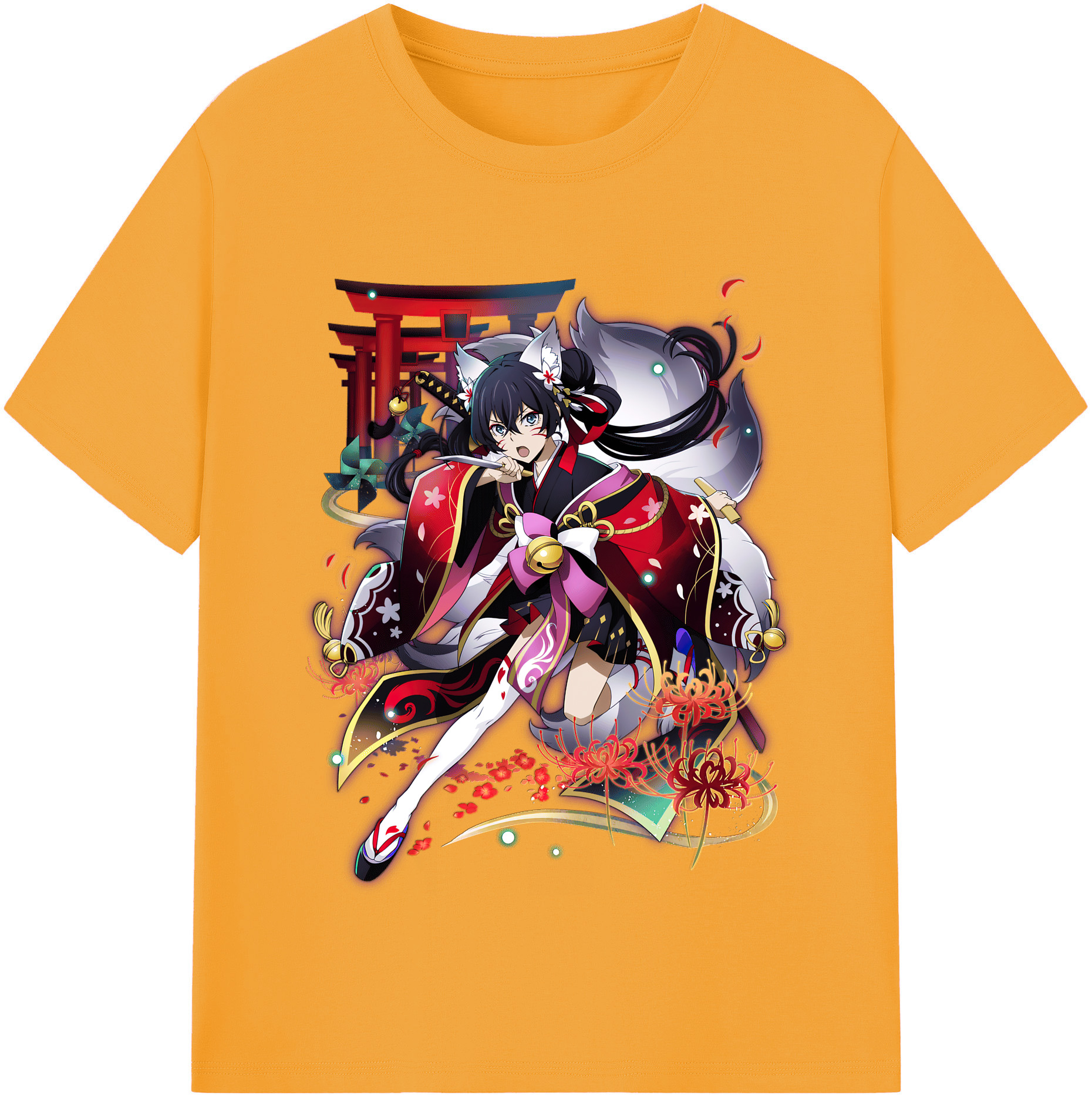 （画像用） 文豪ストレイドッグス Bungo Stray Dogs レディースカジュアルプリントTシャツ（綿100％）