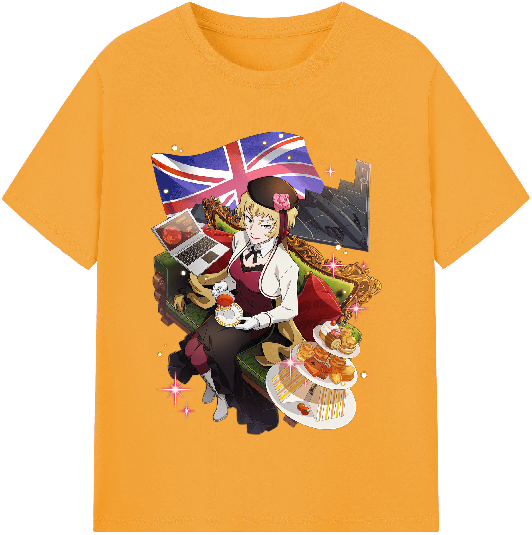 （画像用） 文豪ストレイドッグス Bungo Stray Dogs レディースカジュアルプリントTシャツ（綿100％）