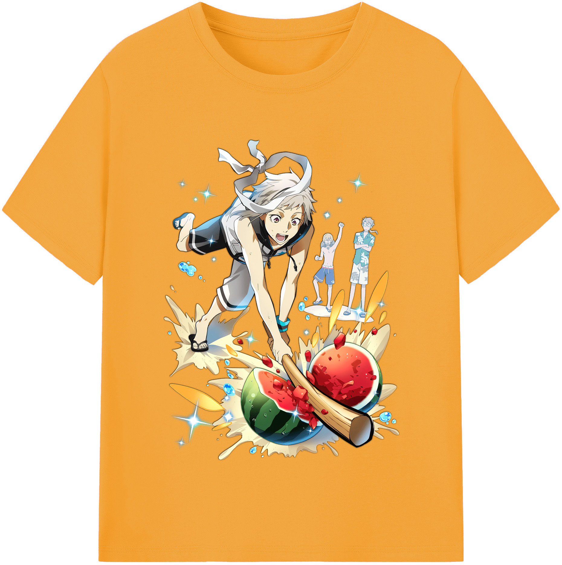 （画像用） 文豪ストレイドッグス Bungo Stray Dogs レディースカジュアルプリントTシャツ（綿100％）