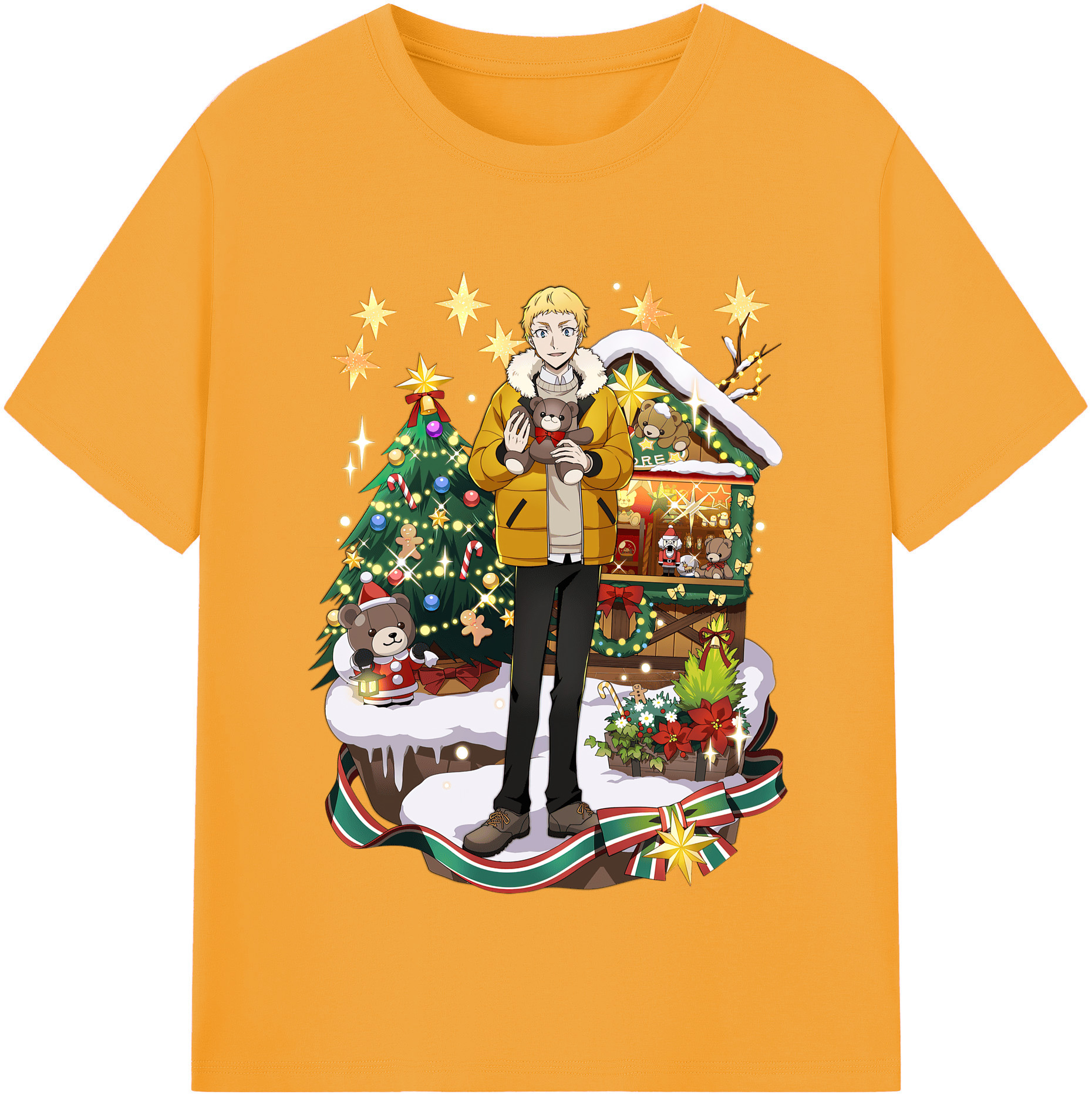 （画像用） 文豪ストレイドッグス Bungo Stray Dogs レディースカジュアルプリントTシャツ（綿100％）