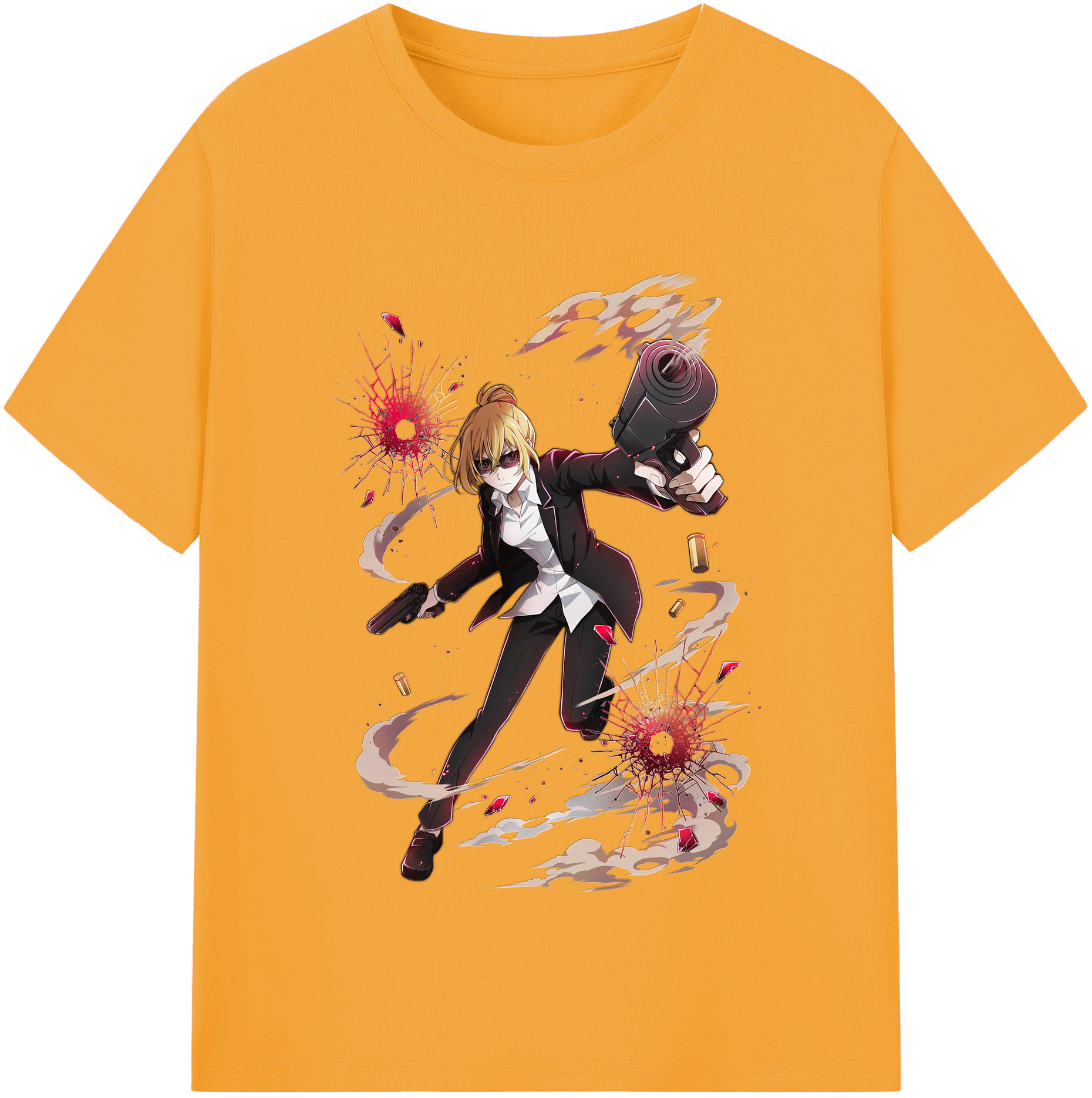 （画像用） 文豪ストレイドッグス Bungo Stray Dogs レディースカジュアルプリントTシャツ（綿100％）