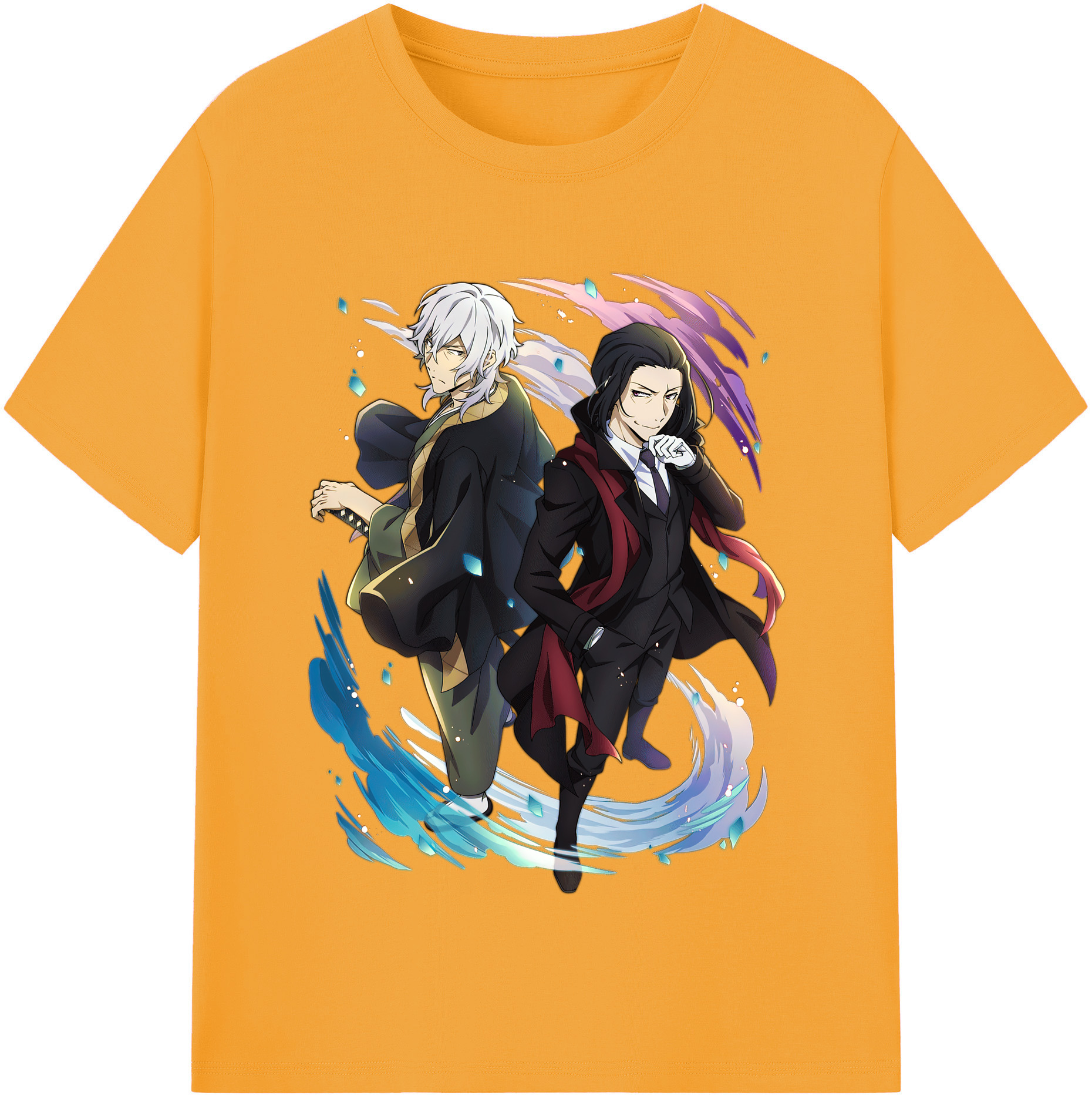（画像用） 文豪ストレイドッグス Bungo Stray Dogs レディースカジュアルプリントTシャツ（綿100％）