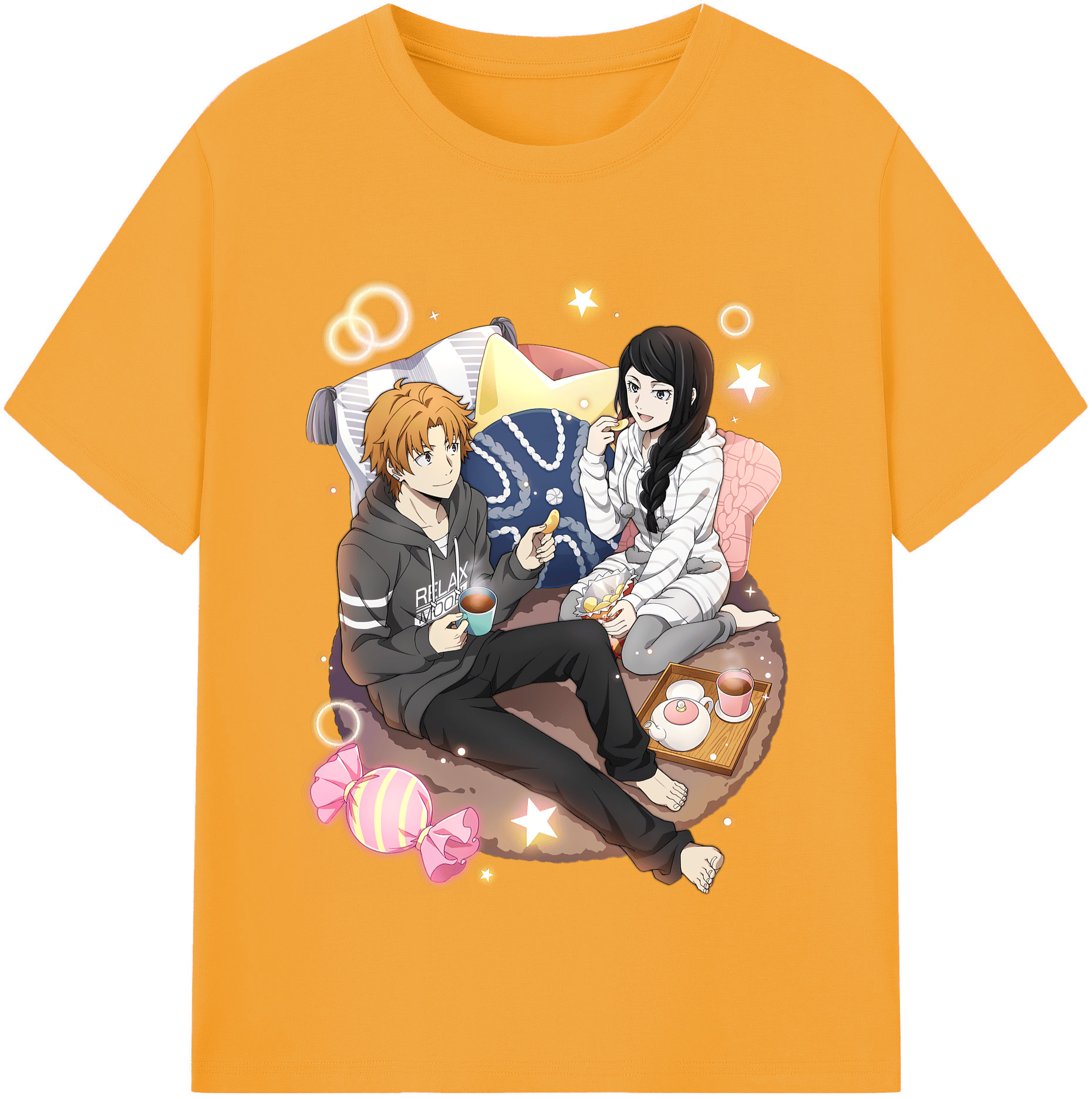 （画像用） 文豪ストレイドッグス Bungo Stray Dogs レディースカジュアルプリントTシャツ（綿100％）