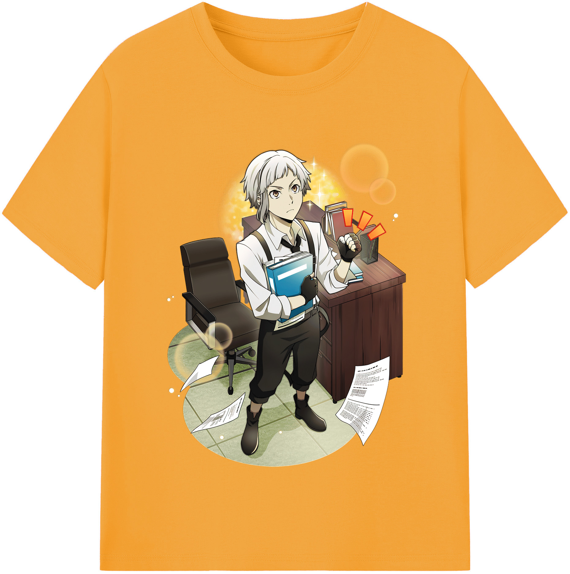 （画像用） 文豪ストレイドッグス Bungo Stray Dogs レディースカジュアルプリントTシャツ（綿100％）
