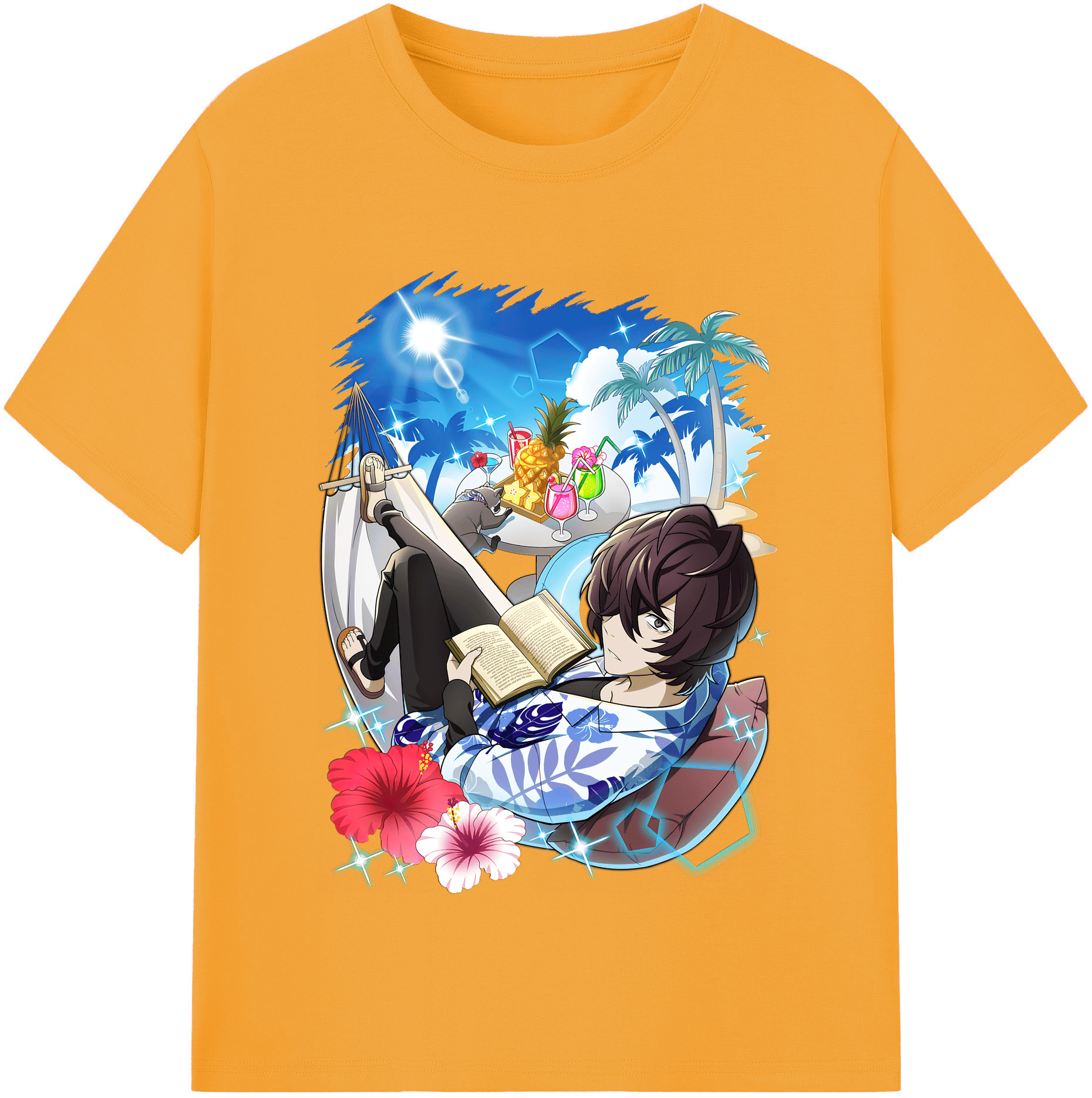（画像用） 文豪ストレイドッグス Bungo Stray Dogs レディースカジュアルプリントTシャツ（綿100％）