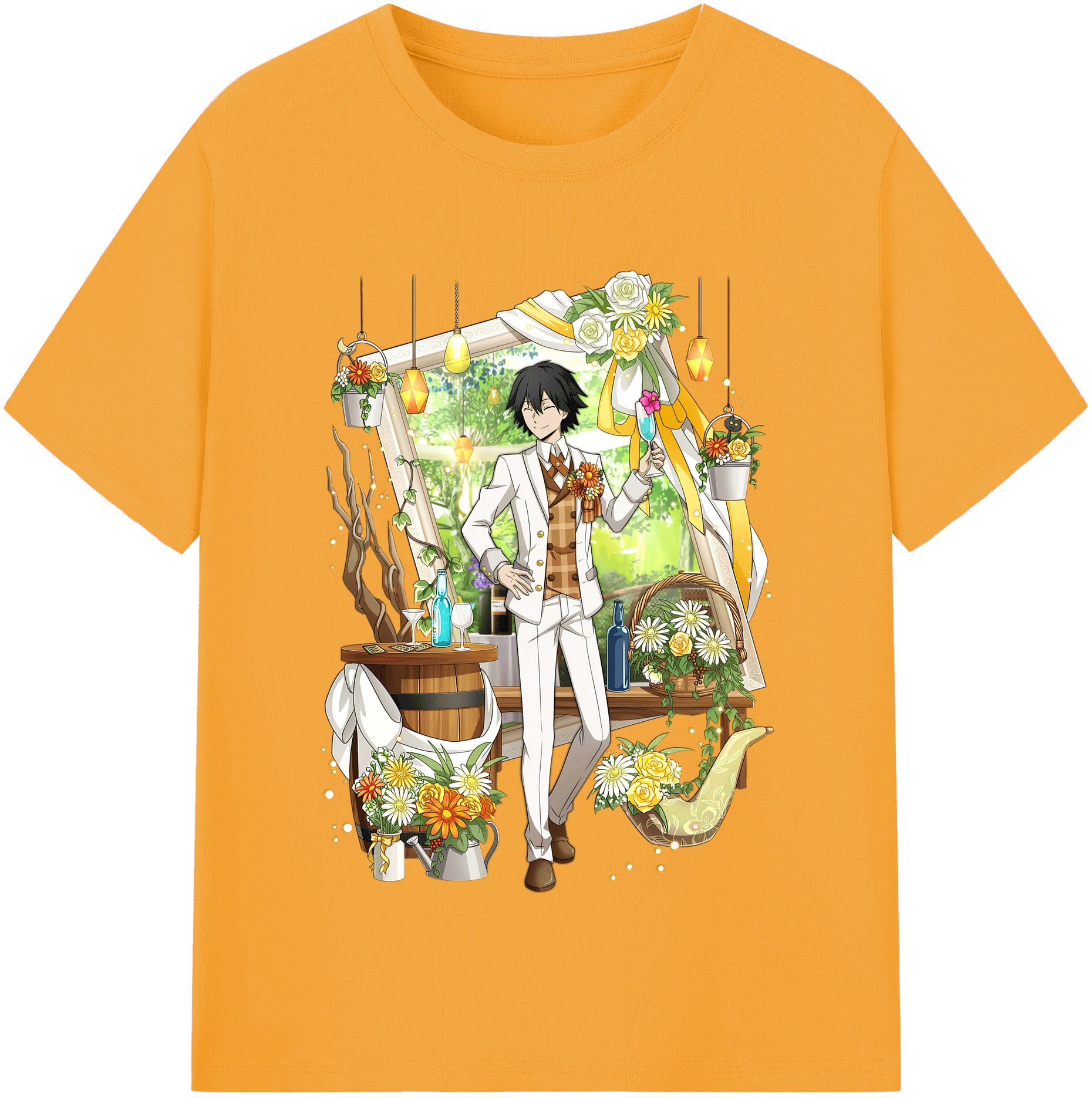 （画像用） 文豪ストレイドッグス Bungo Stray Dogs レディースカジュアルプリントTシャツ（綿100％）