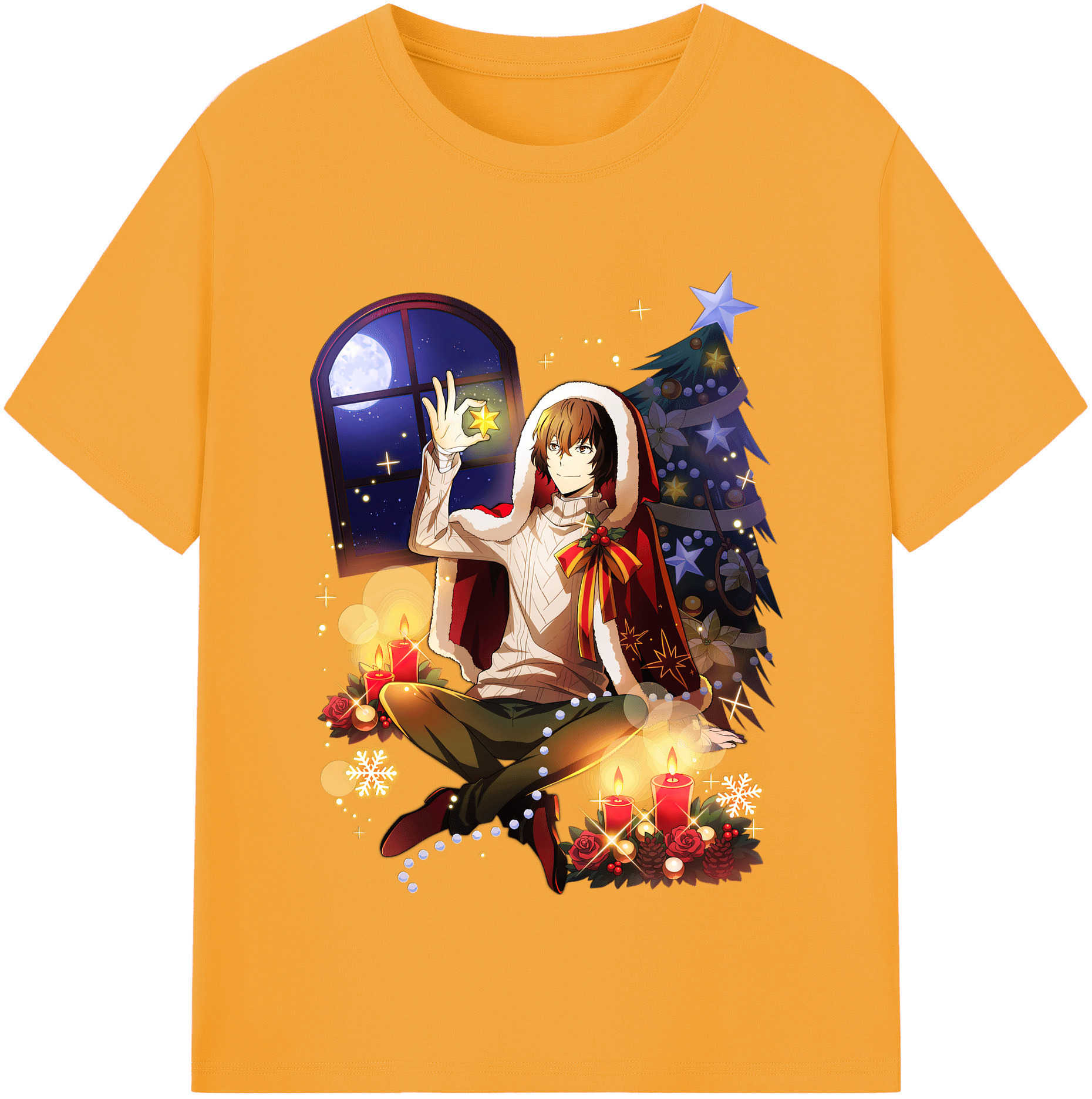 （画像用） 文豪ストレイドッグス Bungo Stray Dogs レディースカジュアルプリントTシャツ（綿100％）