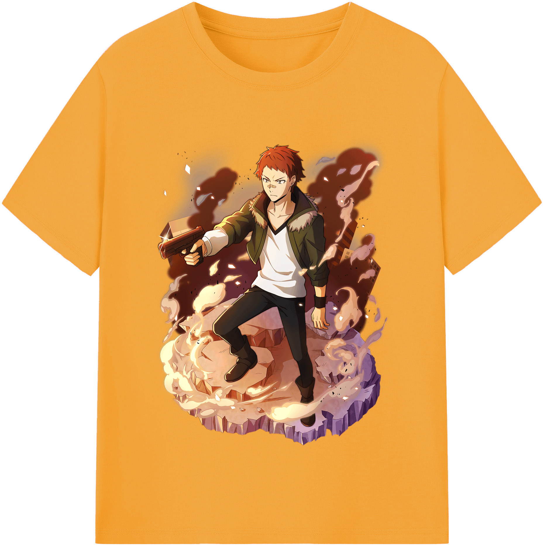 （画像用） 文豪ストレイドッグス Bungo Stray Dogs レディースカジュアルプリントTシャツ（綿100％）