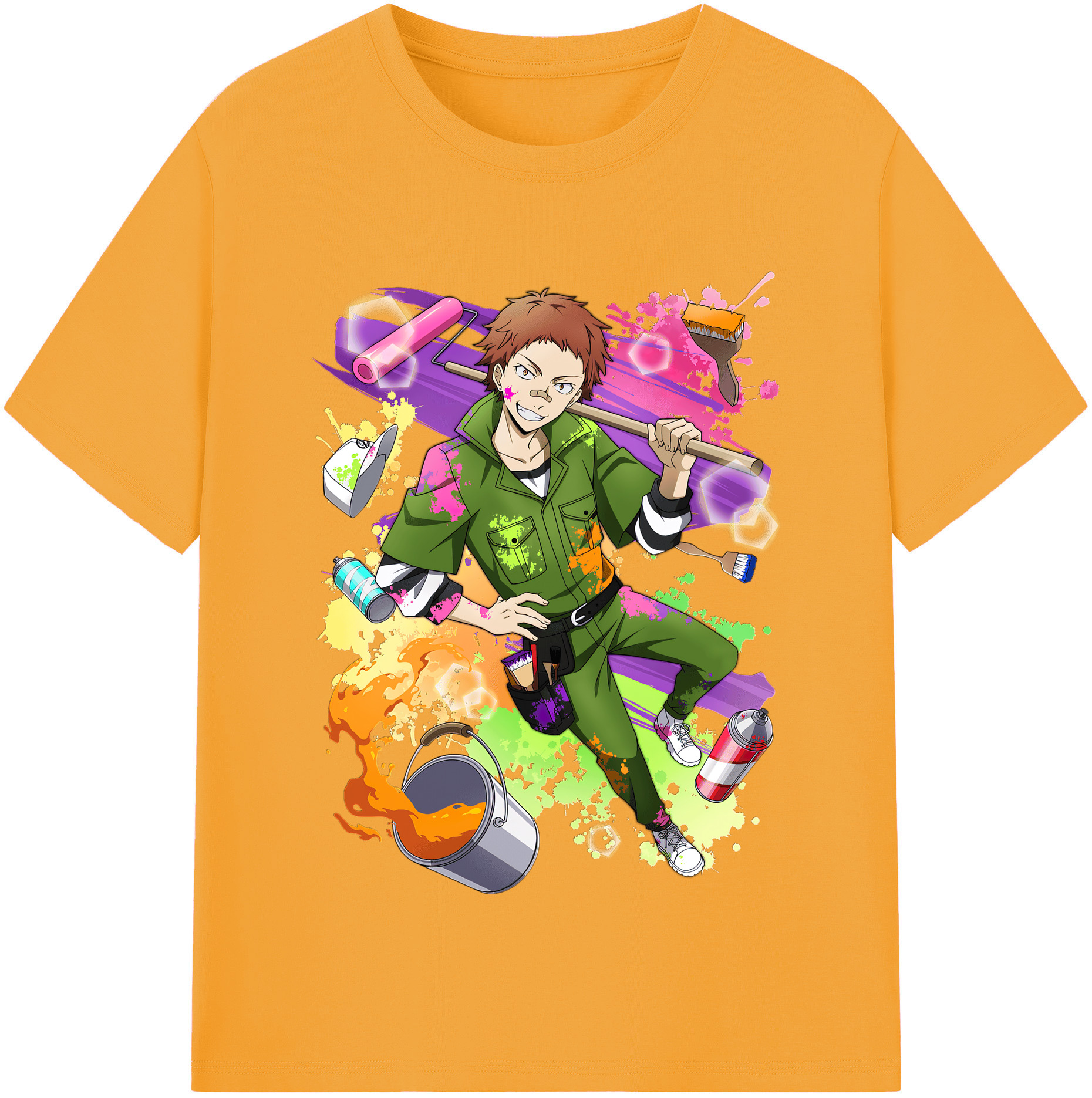 （画像用） 文豪ストレイドッグス Bungo Stray Dogs レディースカジュアルプリントTシャツ（綿100％）
