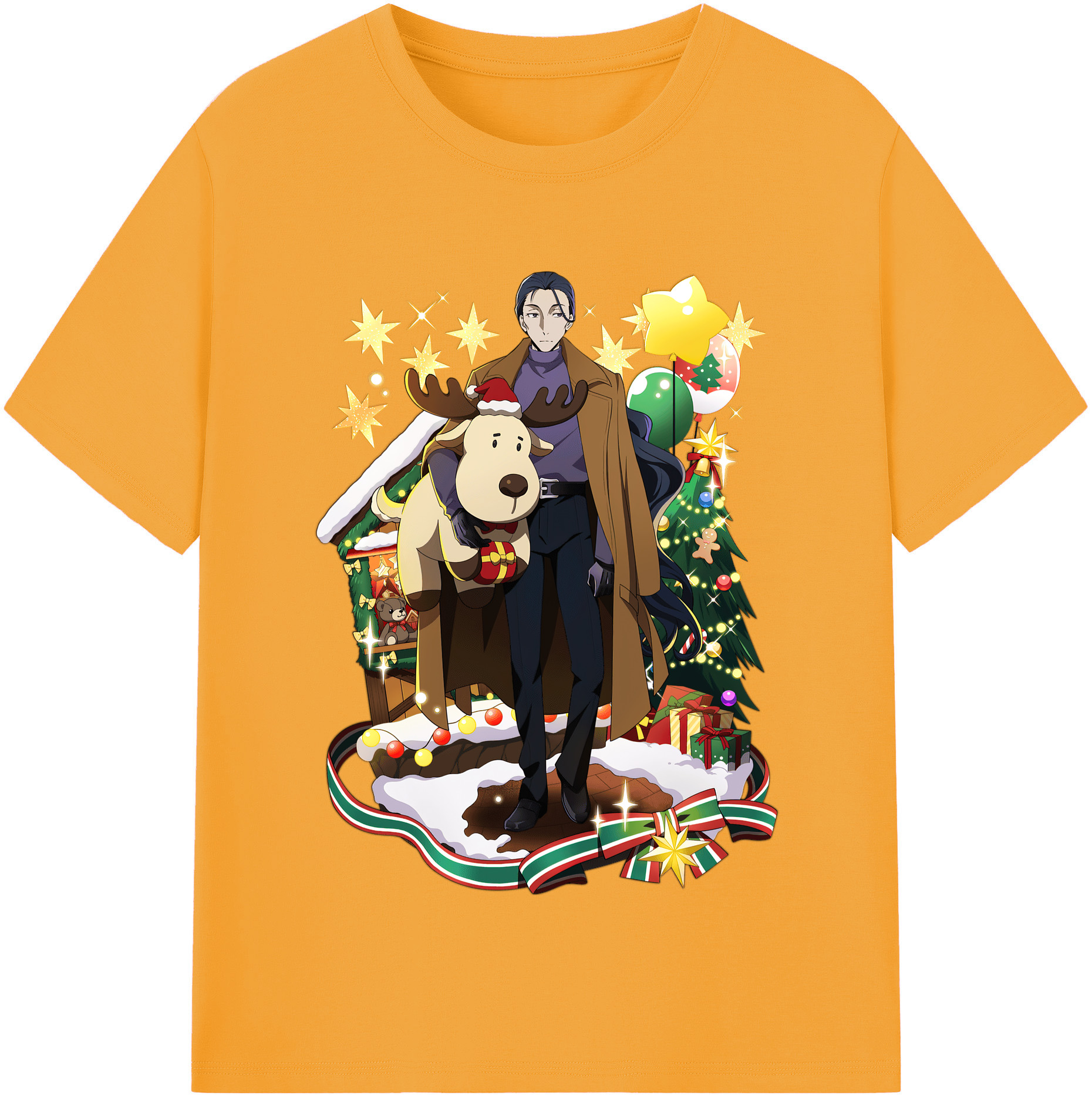（画像用） 文豪ストレイドッグス Bungo Stray Dogs レディースカジュアルプリントTシャツ（綿100％）