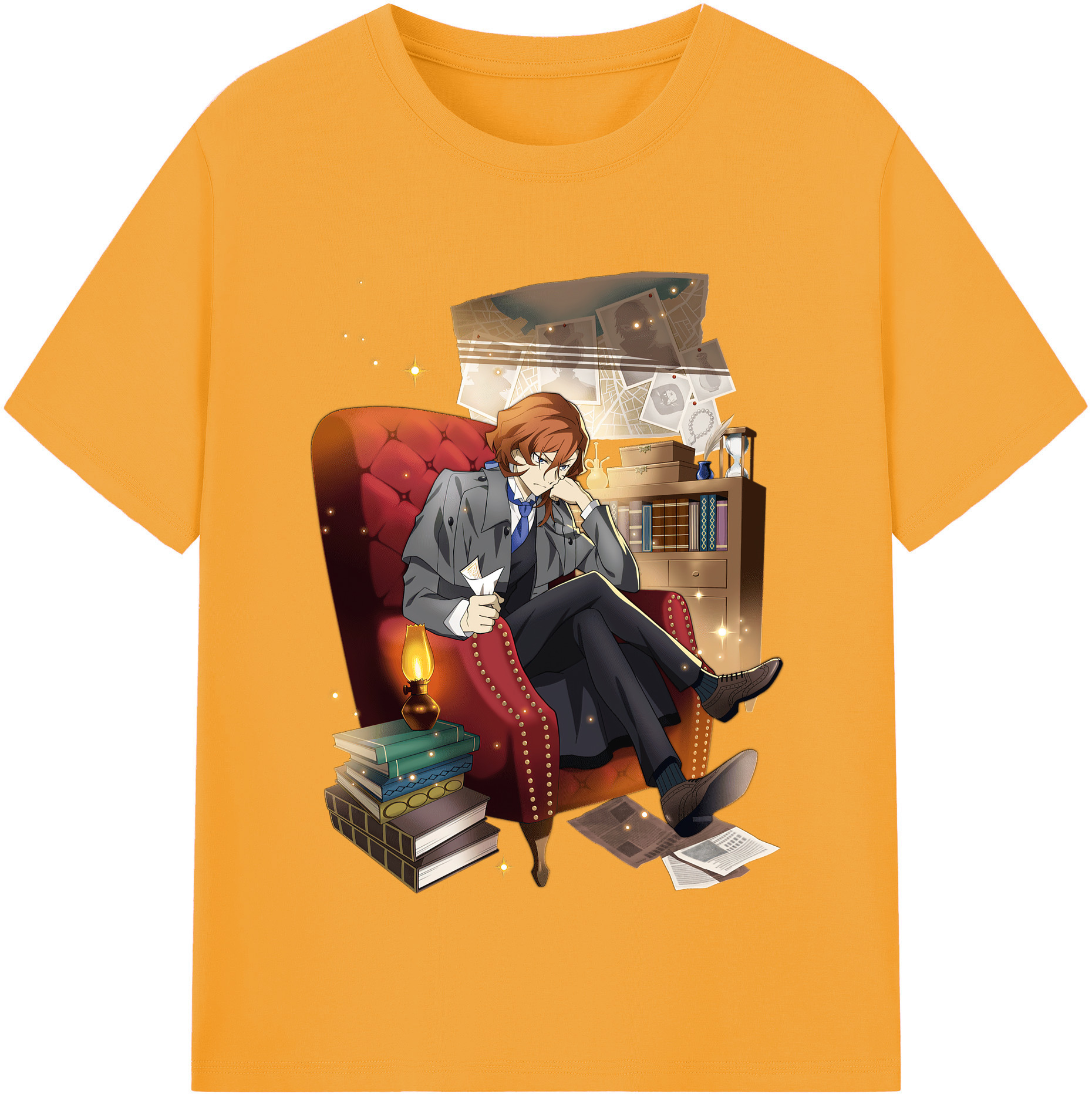 （画像用） 文豪ストレイドッグス Bungo Stray Dogs レディースカジュアルプリントTシャツ（綿100％）
