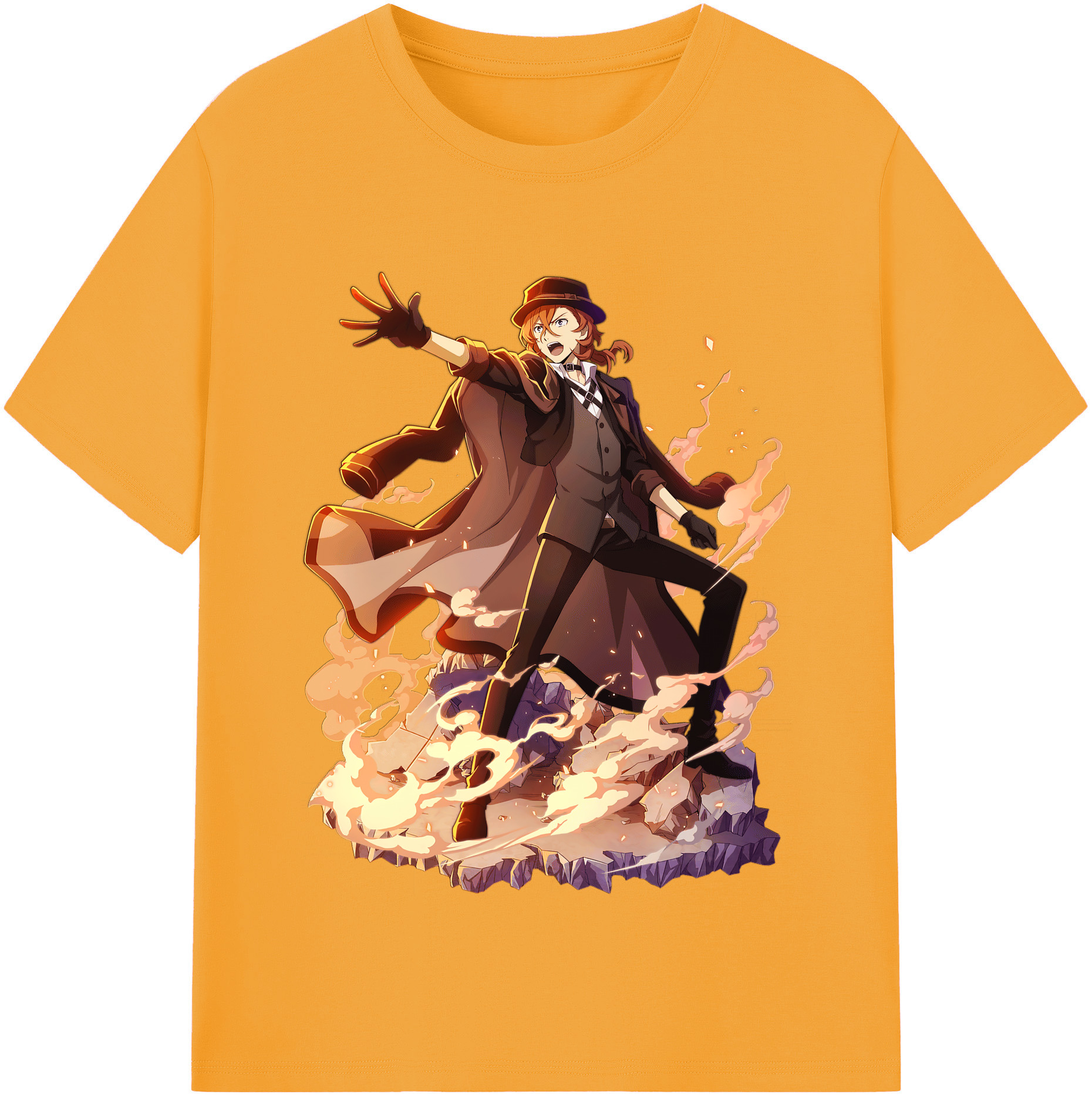 （画像用） 文豪ストレイドッグス Bungo Stray Dogs レディースカジュアルプリントTシャツ（綿100％）