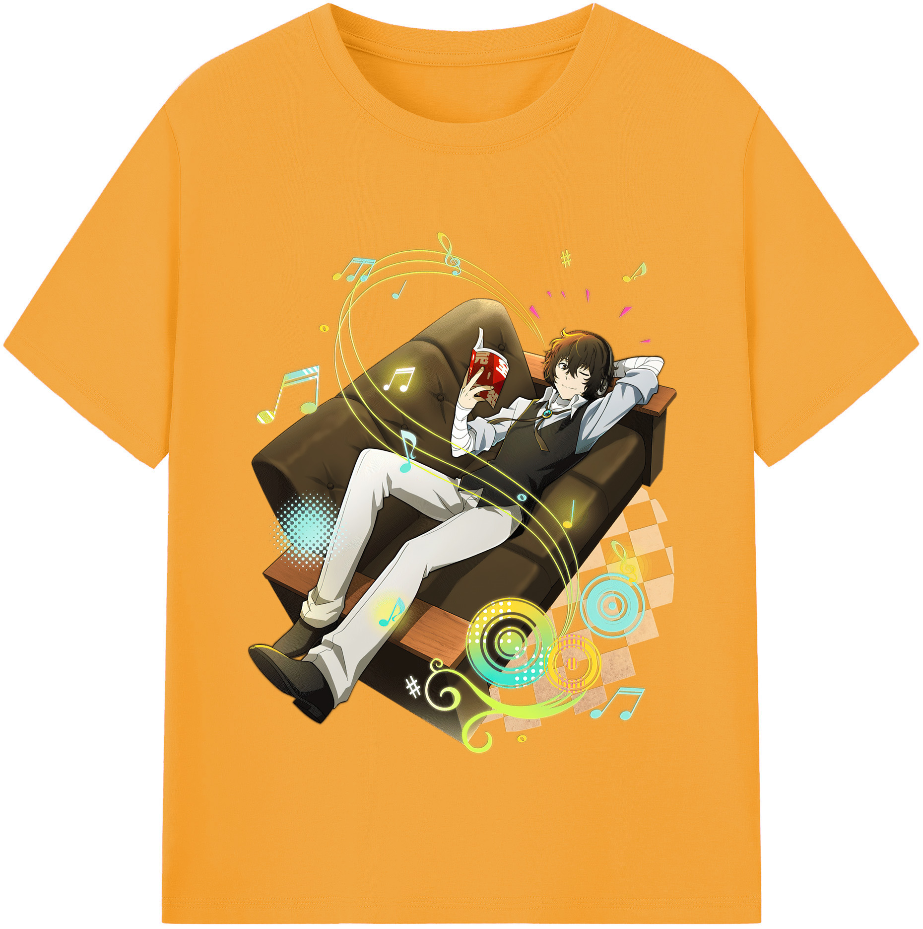 （画像用） 文豪ストレイドッグス Bungo Stray Dogs レディースカジュアルプリントTシャツ（綿100％）