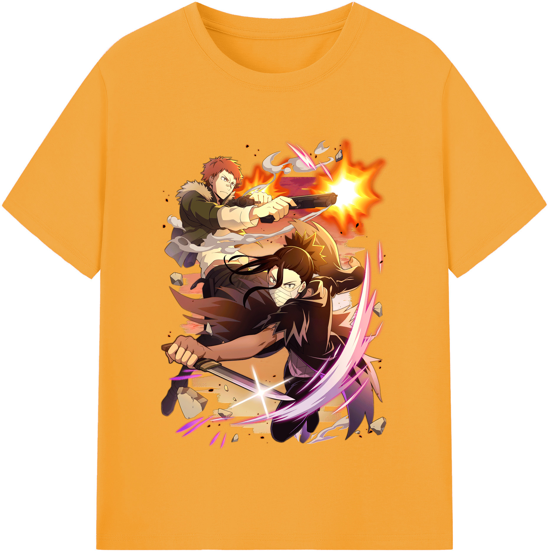 （画像用） 文豪ストレイドッグス Bungo Stray Dogs レディースカジュアルプリントTシャツ（綿100％）