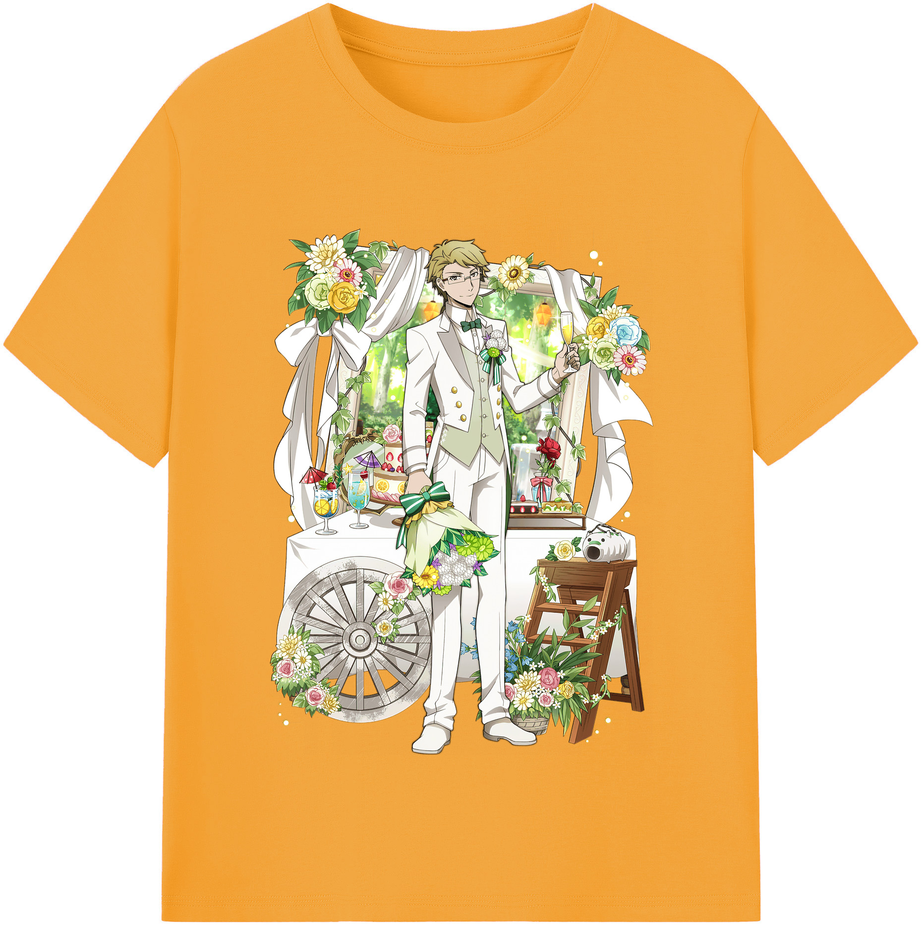 （画像用） 文豪ストレイドッグス Bungo Stray Dogs レディースカジュアルプリントTシャツ（綿100％）