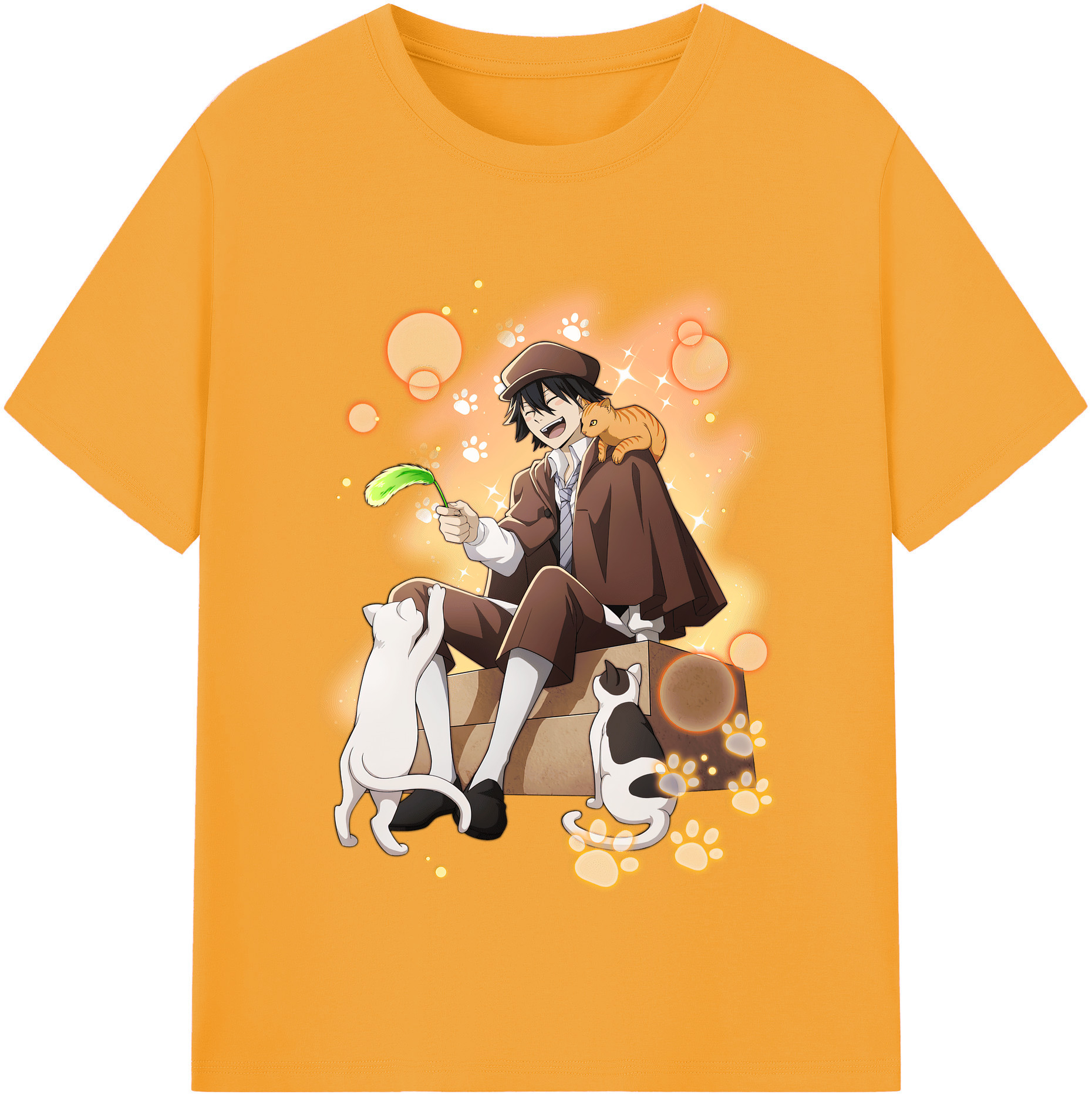 （画像用） 文豪ストレイドッグス Bungo Stray Dogs レディースカジュアルプリントTシャツ（綿100％）