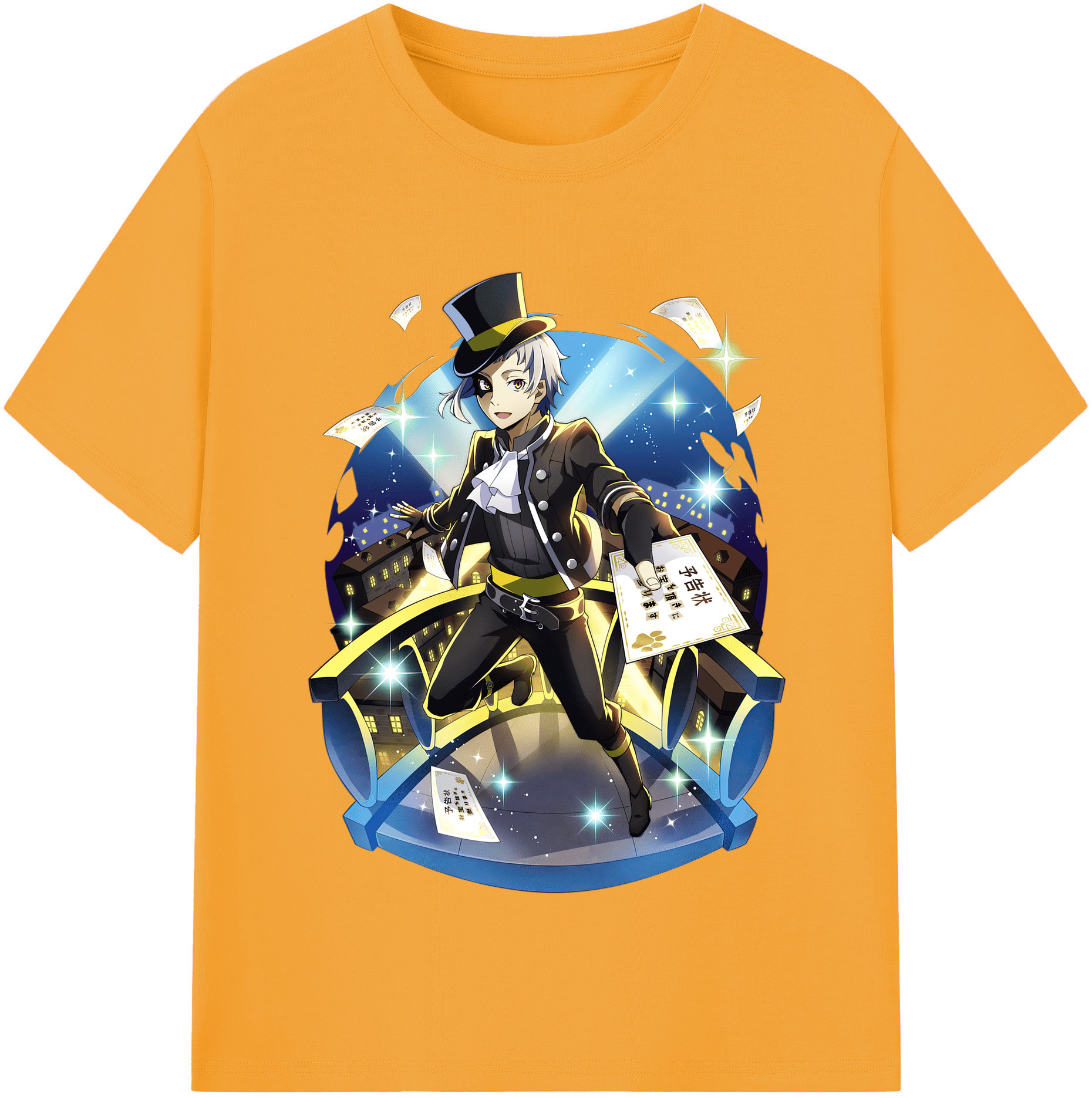 （画像用） 文豪ストレイドッグス Bungo Stray Dogs レディースカジュアルプリントTシャツ（綿100％）