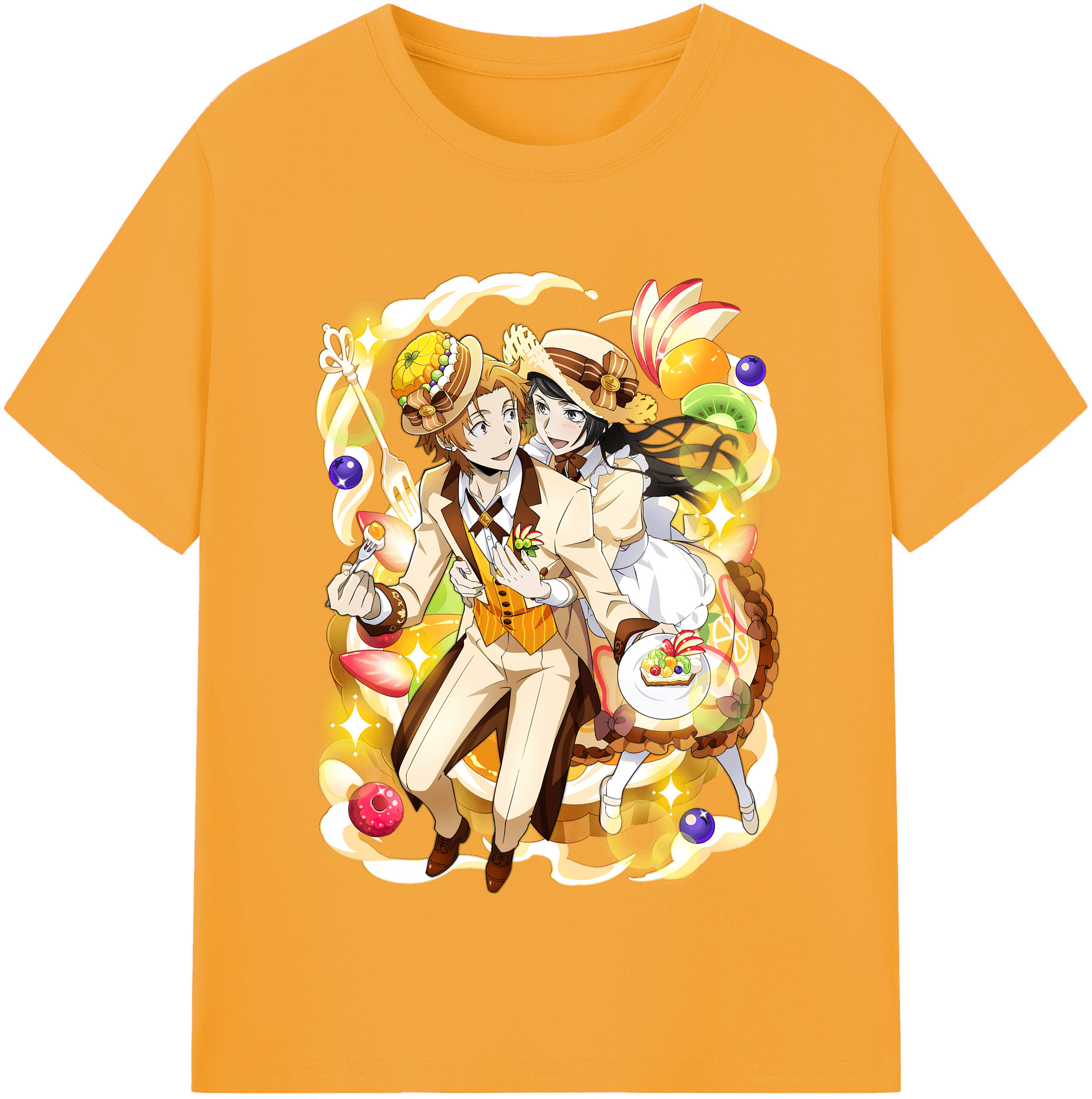 （画像用） 文豪ストレイドッグス Bungo Stray Dogs レディースカジュアルプリントTシャツ（綿100％）