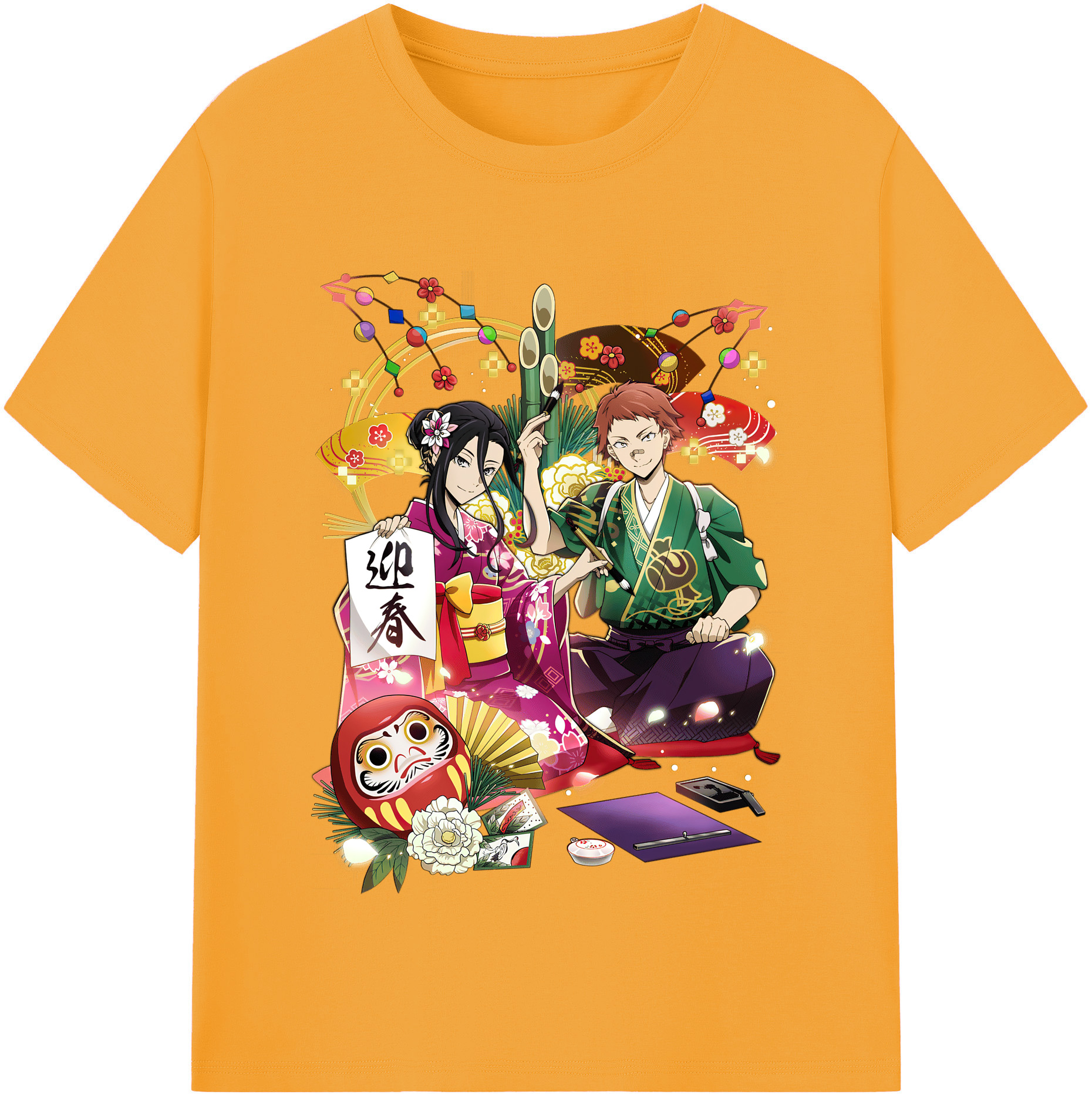 （画像用） 文豪ストレイドッグス Bungo Stray Dogs レディースカジュアルプリントTシャツ（綿100％）