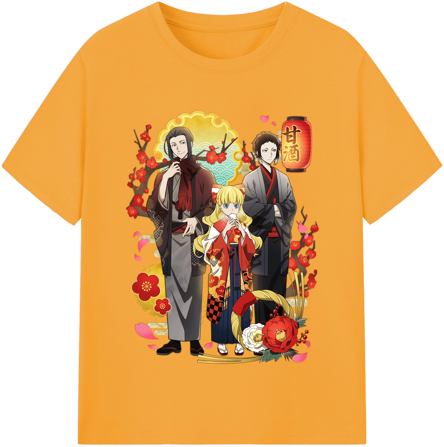 （画像用） 文豪ストレイドッグス Bungo Stray Dogs レディースカジュアルプリントTシャツ（綿100％）