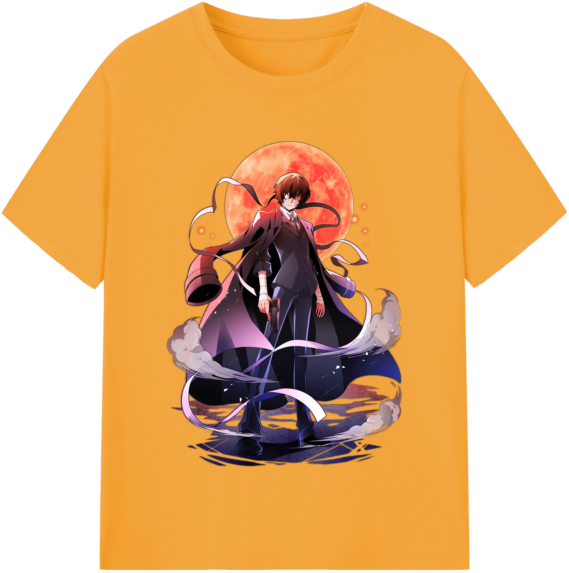（画像用） 文豪ストレイドッグス Bungo Stray Dogs レディースカジュアルプリントTシャツ（綿100％）