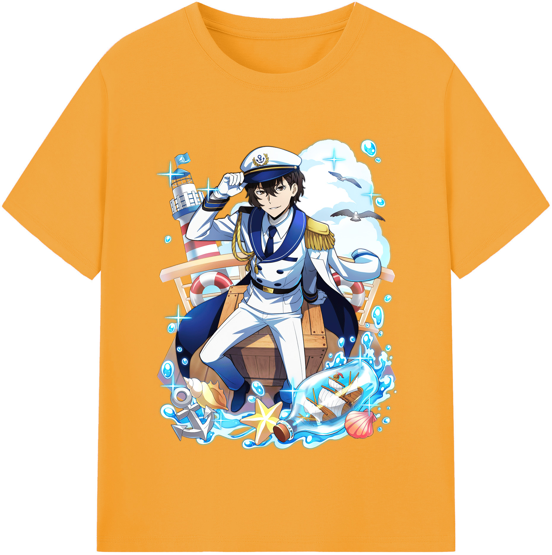 （画像用） 文豪ストレイドッグス Bungo Stray Dogs レディースカジュアルプリントTシャツ（綿100％）