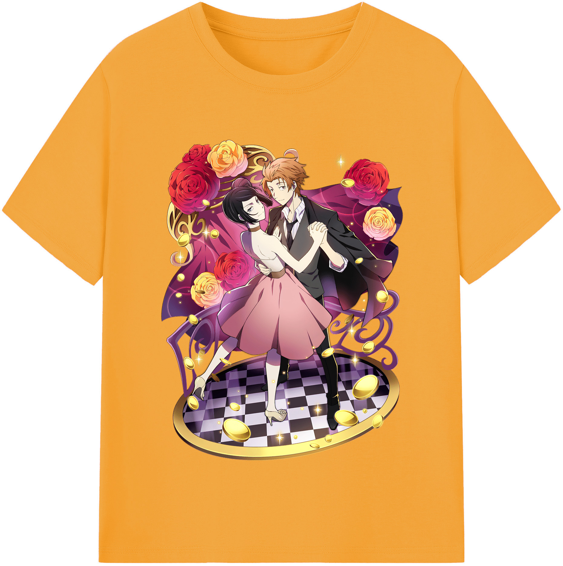 （画像用） 文豪ストレイドッグス Bungo Stray Dogs レディースカジュアルプリントTシャツ（綿100％）