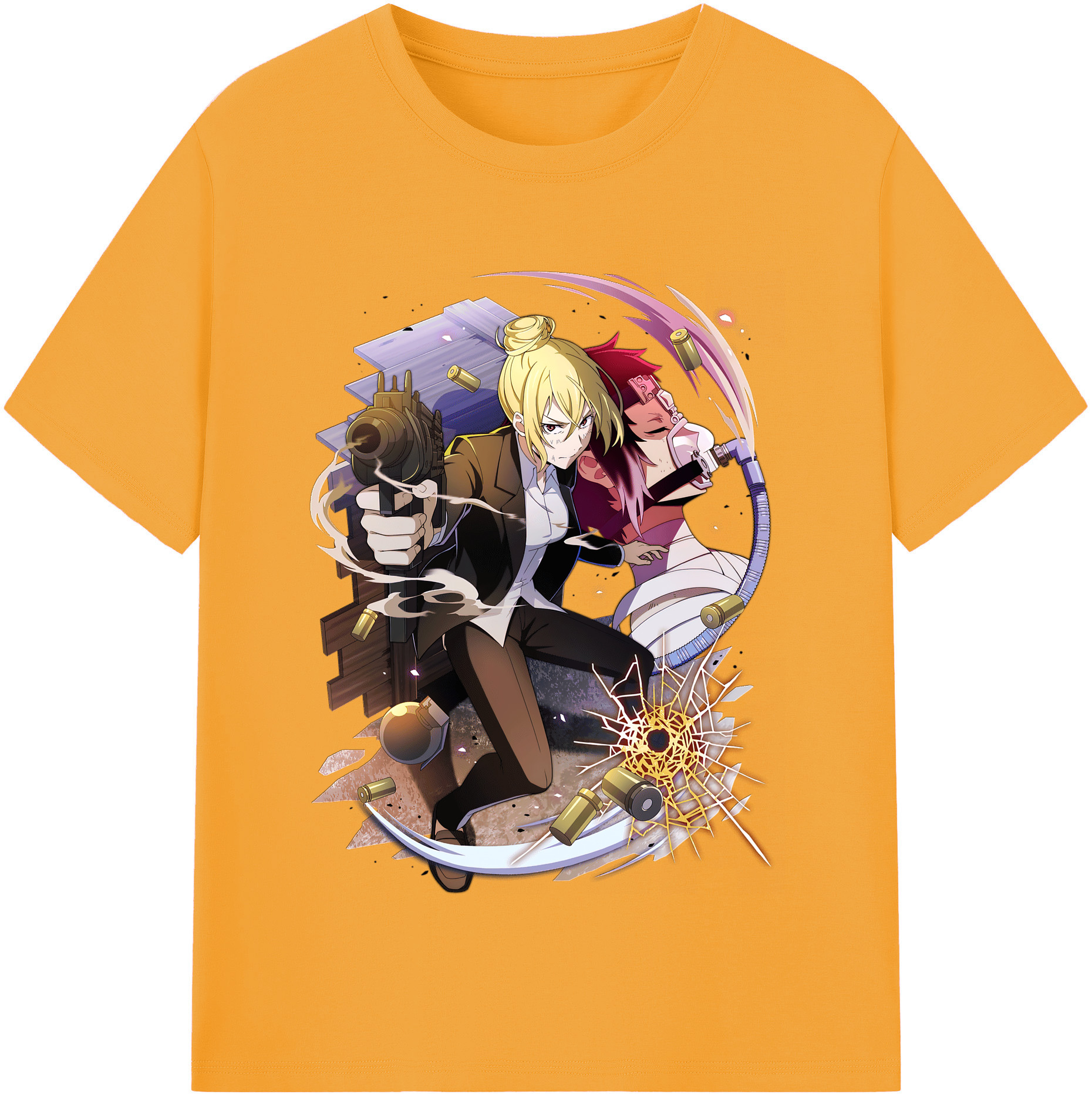 （画像用） 文豪ストレイドッグス Bungo Stray Dogs レディースカジュアルプリントTシャツ（綿100％）