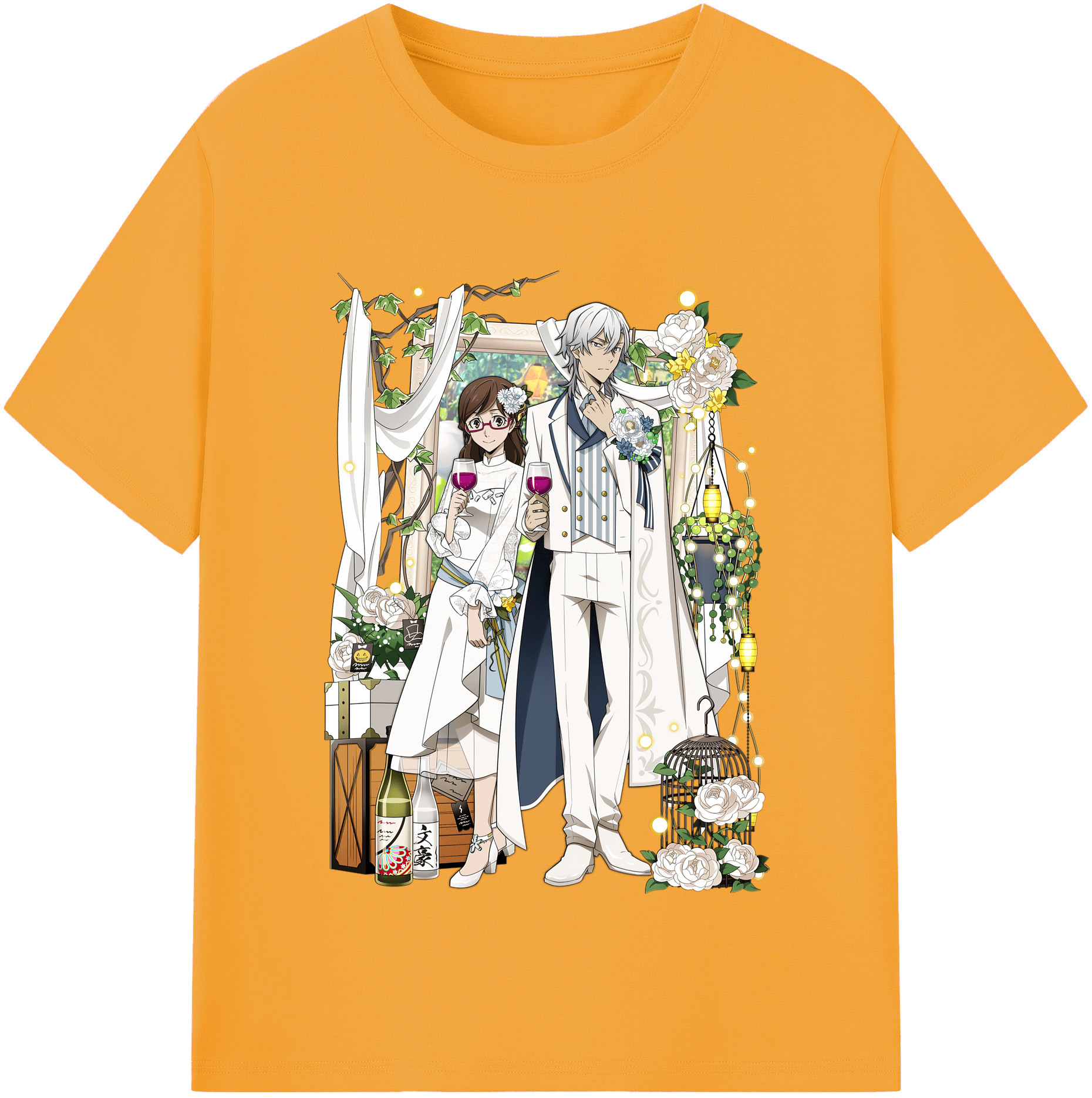 （画像用） 文豪ストレイドッグス Bungo Stray Dogs レディースカジュアルプリントTシャツ（綿100％）