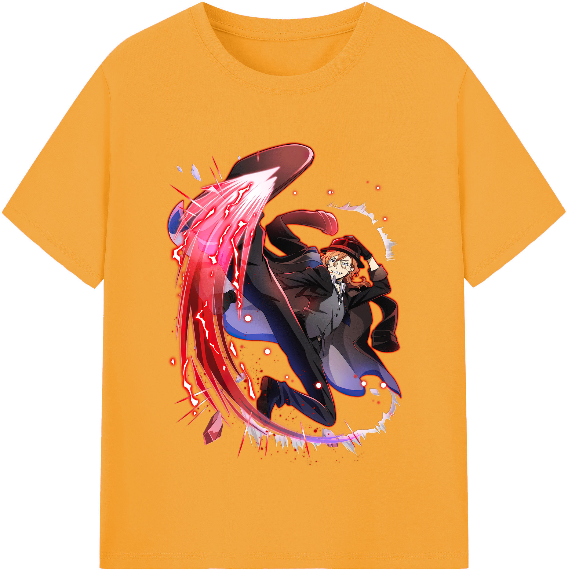 （画像用） 文豪ストレイドッグス Bungo Stray Dogs レディースカジュアルプリントTシャツ（綿100％）