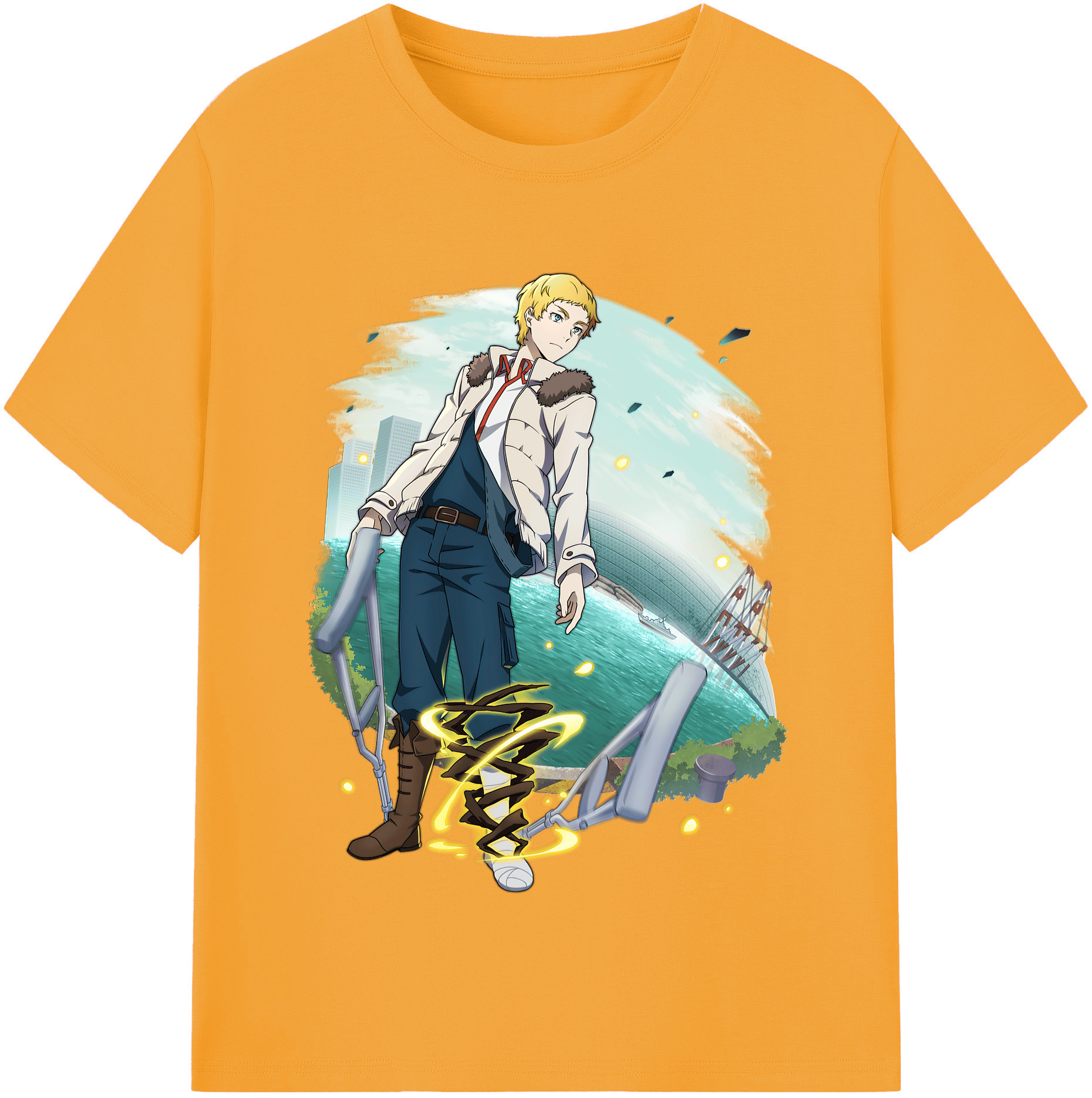 （画像用） 文豪ストレイドッグス Bungo Stray Dogs レディースカジュアルプリントTシャツ（綿100％）