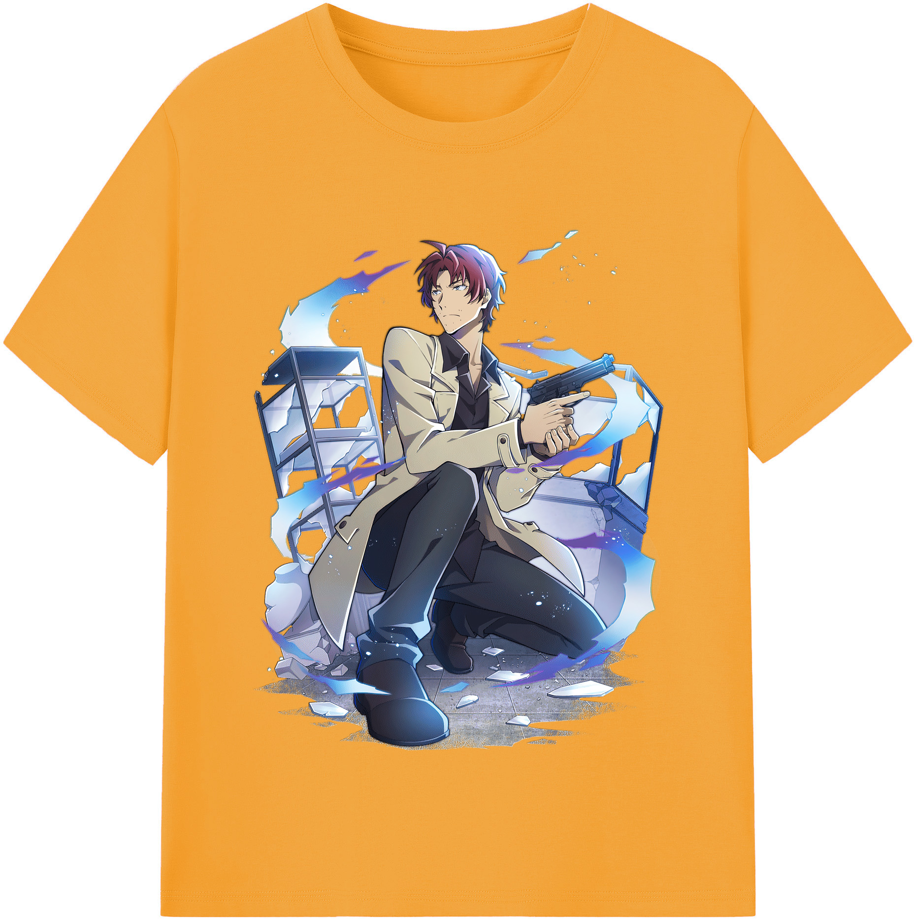 （画像用） 文豪ストレイドッグス Bungo Stray Dogs レディースカジュアルプリントTシャツ（綿100％）