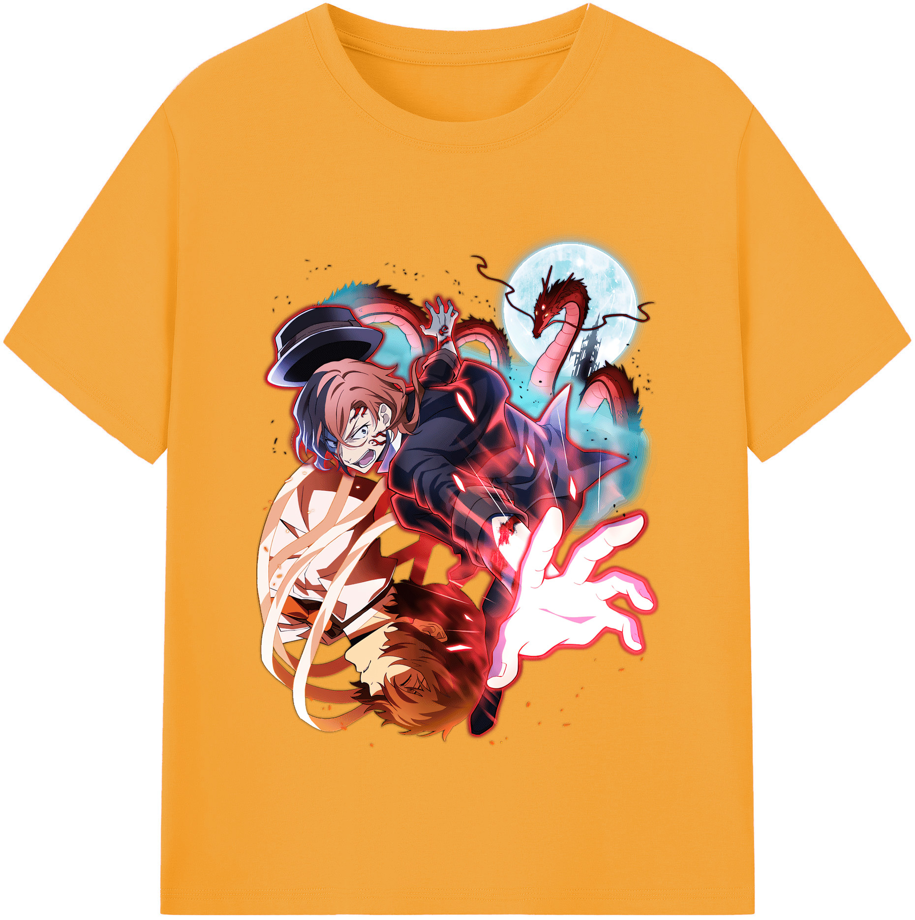 （画像用） 文豪ストレイドッグス Bungo Stray Dogs レディースカジュアルプリントTシャツ（綿100％）