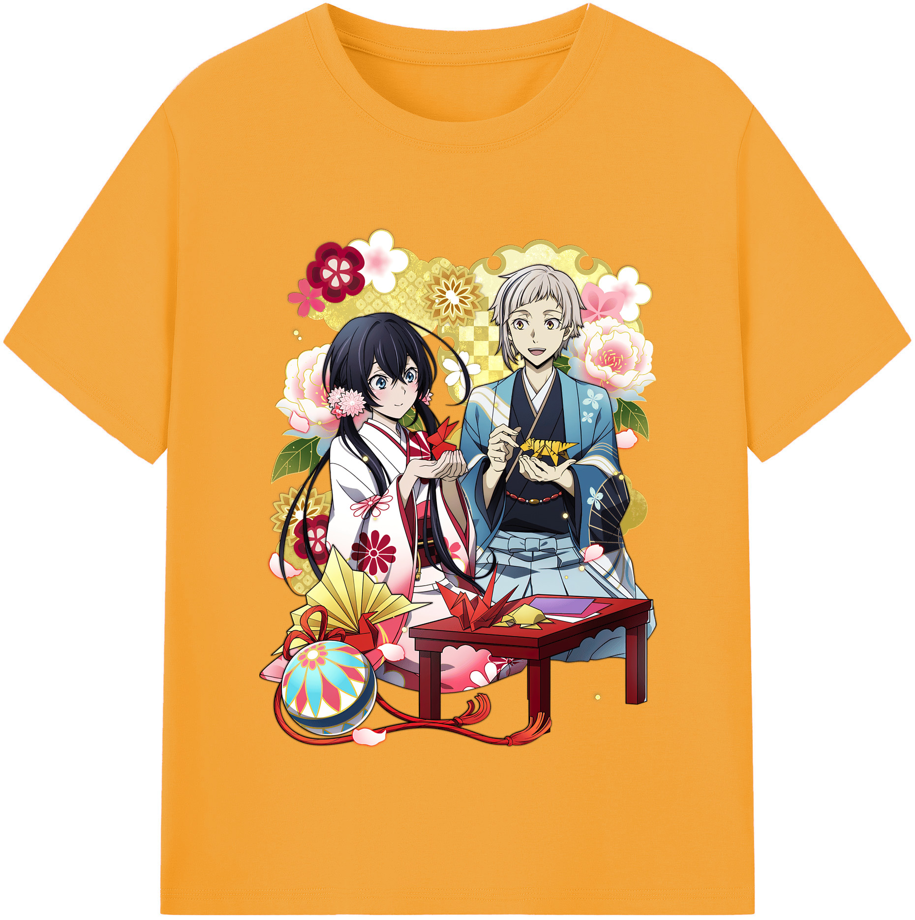（画像用） 文豪ストレイドッグス Bungo Stray Dogs レディースカジュアルプリントTシャツ（綿100％）