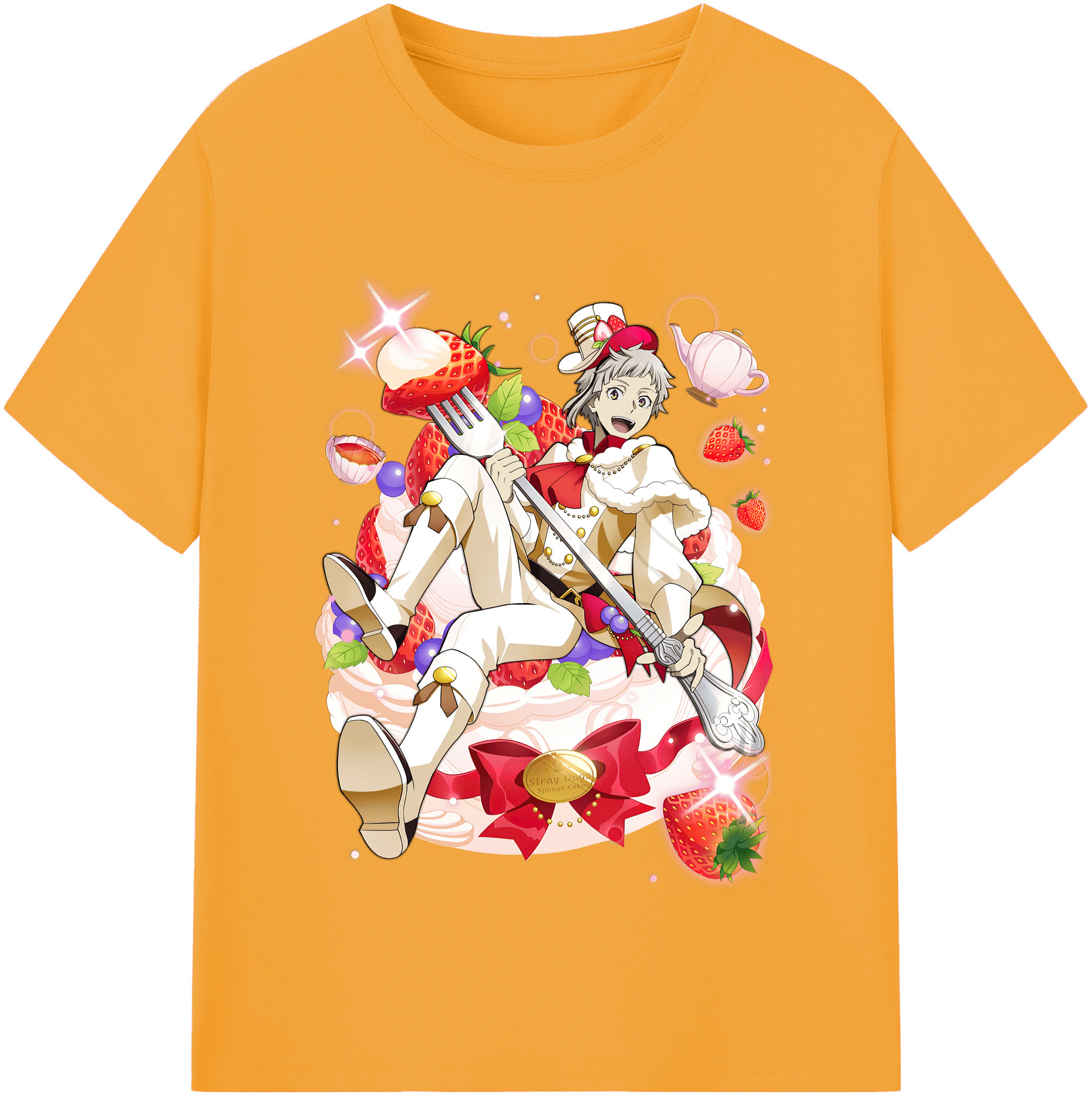 （画像用） 文豪ストレイドッグス Bungo Stray Dogs レディースカジュアルプリントTシャツ（綿100％）